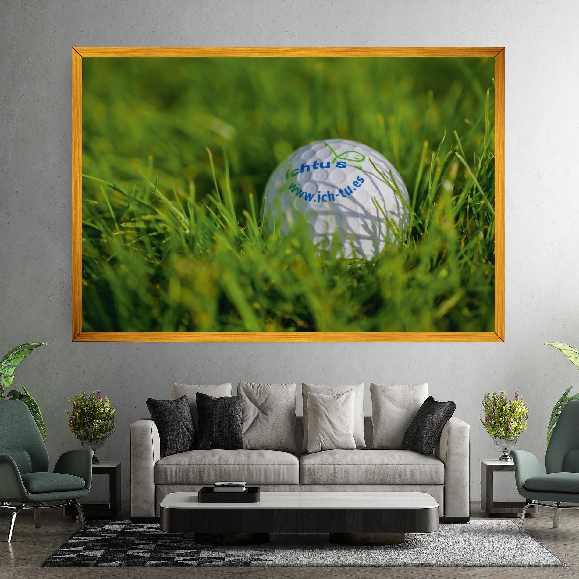 Tablou Canvas Golf Ball In Grass mockup 7