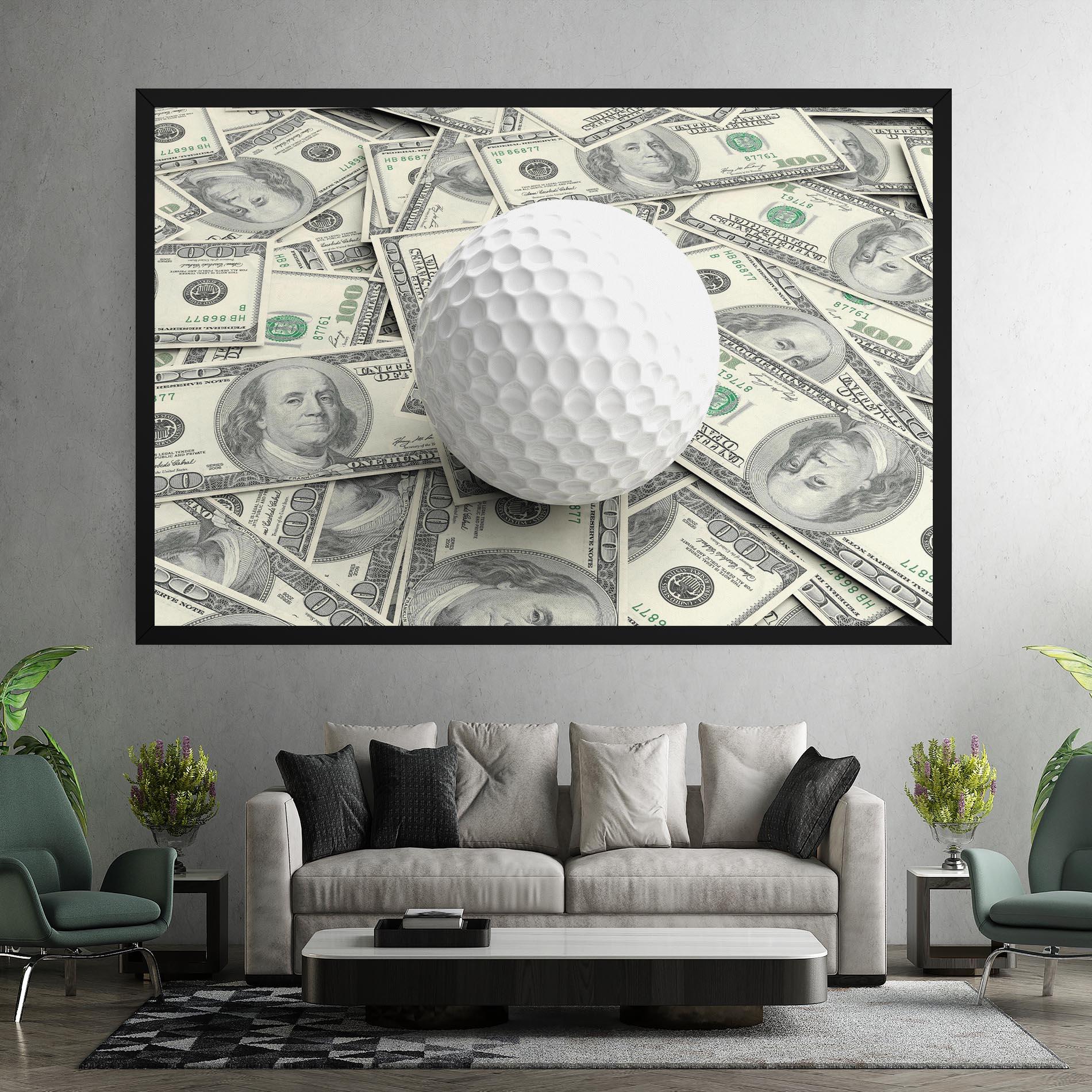 Tablou Canvas 3d Golf Ball mockup 7