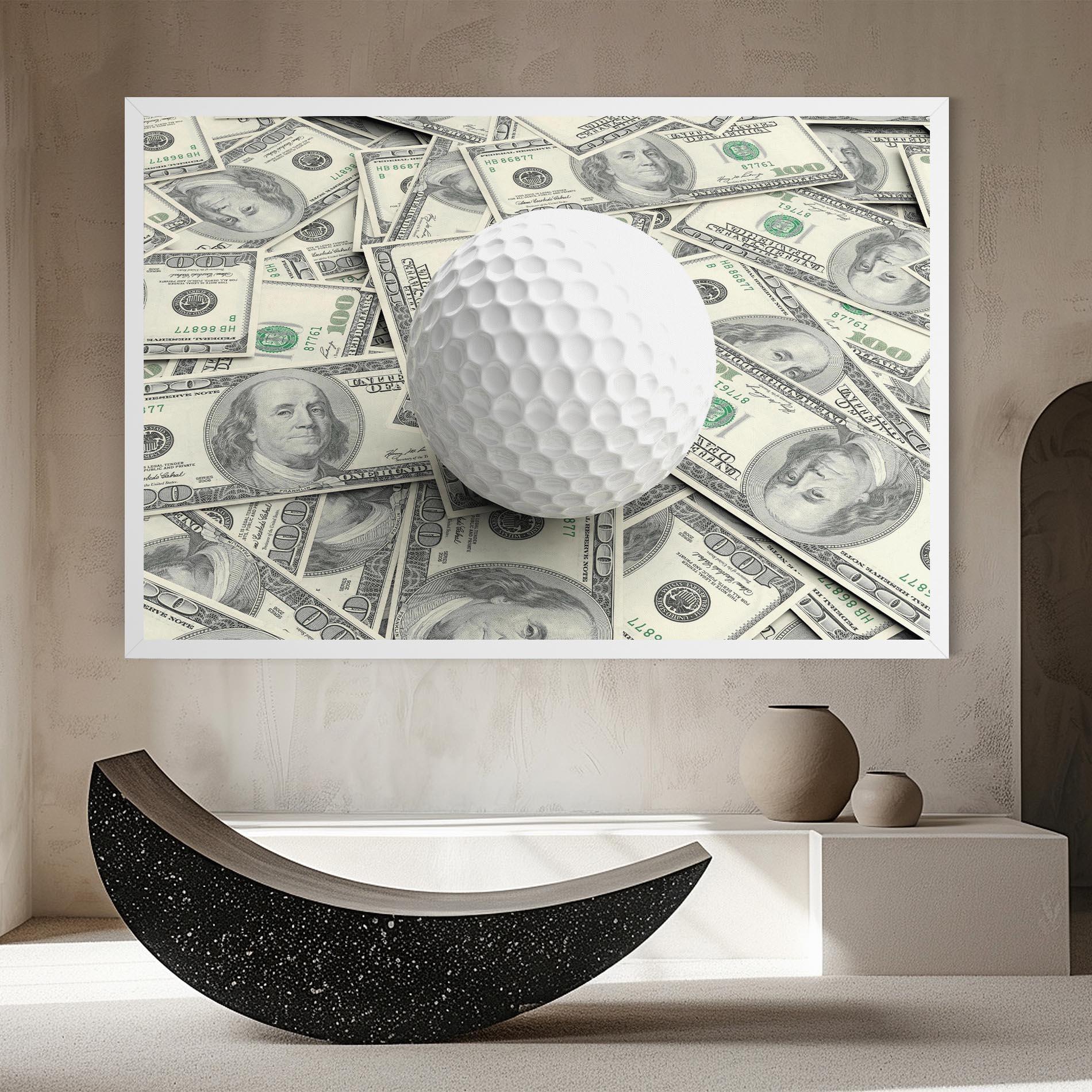 Tablou Canvas 3d Golf Ball mockup 8
