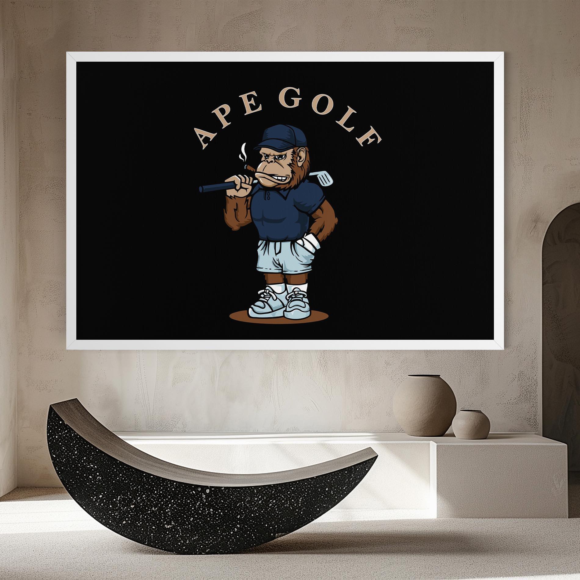 Tablou Canvas Ape Golf mockup 8
