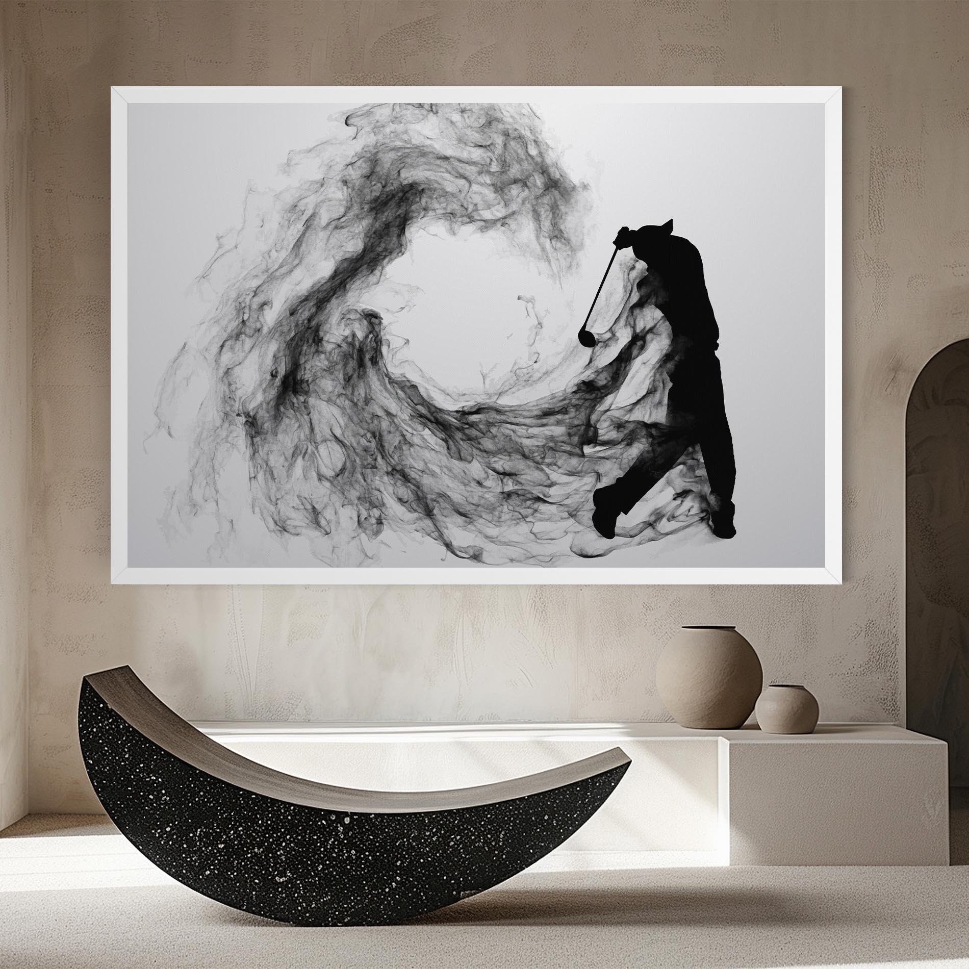 Tablou Canvas Black Smoke Golf mockup 8