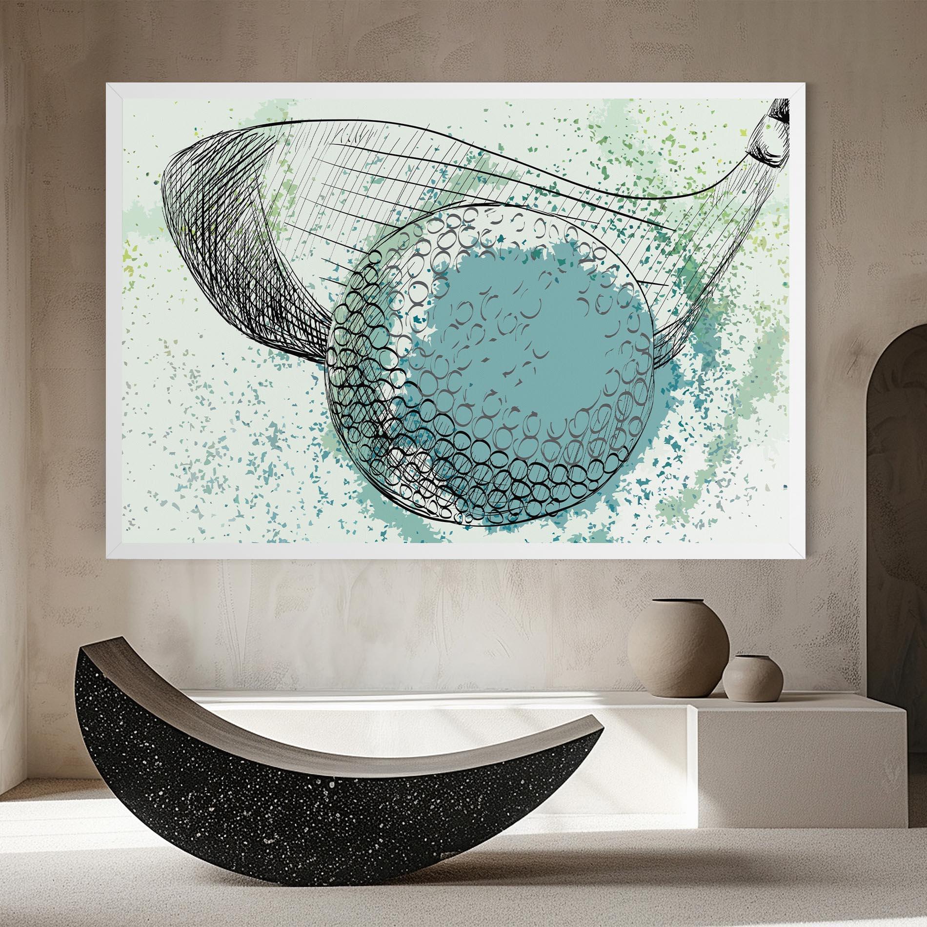 Tablou Canvas Blue Golf mockup 8