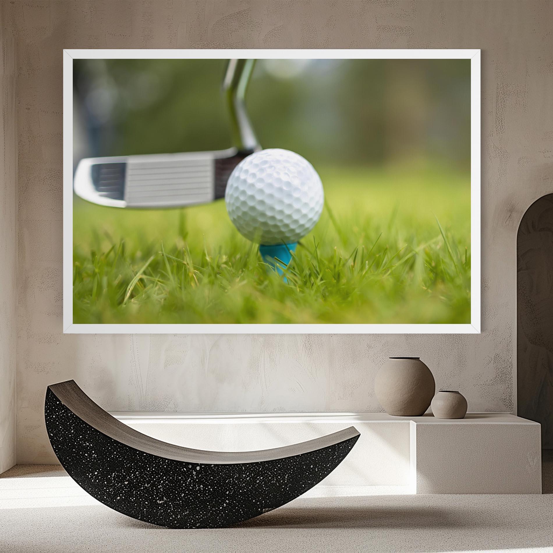 Tablou Canvas Golf Ball Tee mockup 8