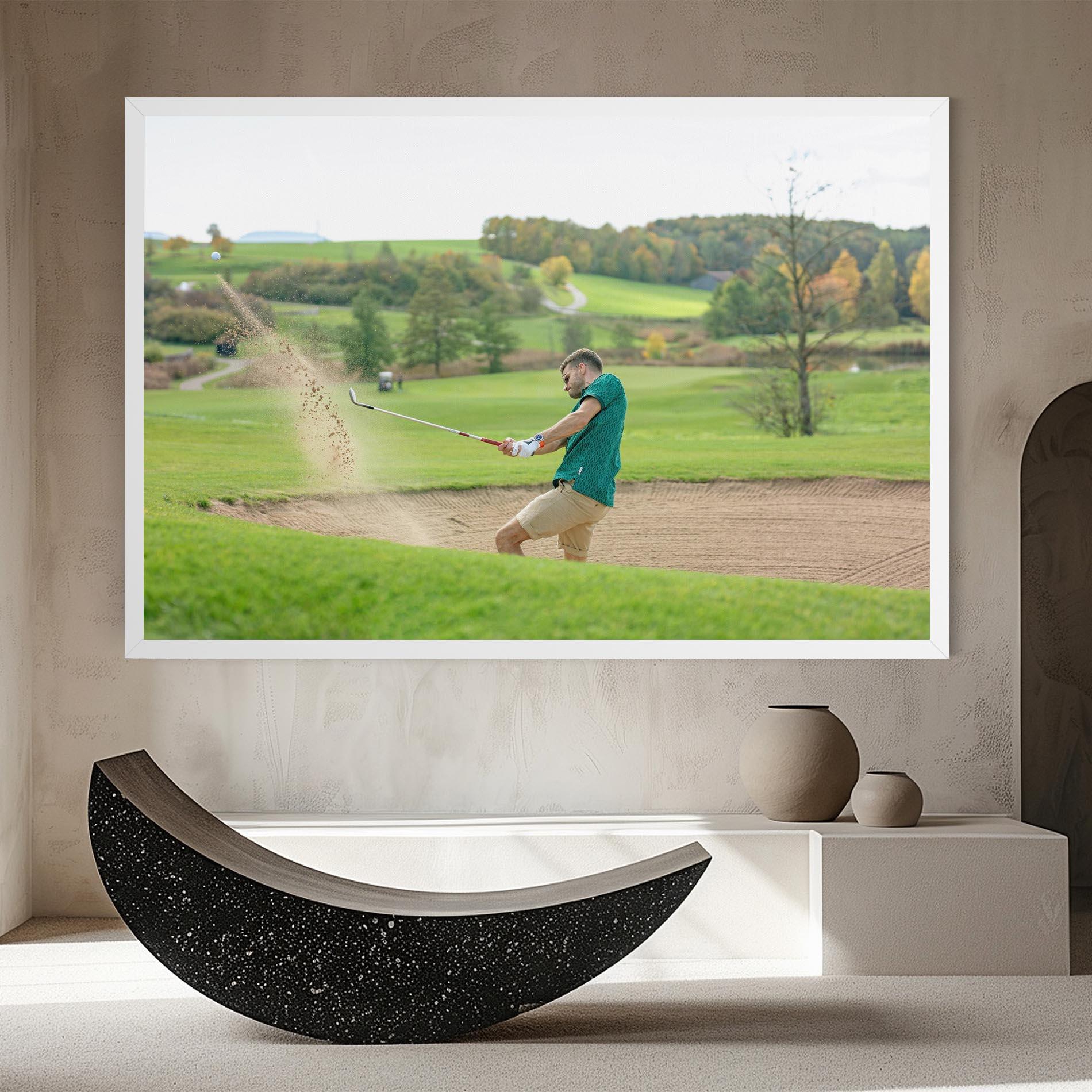 Tablou Canvas Green Tshirt Golf Player mockup 8