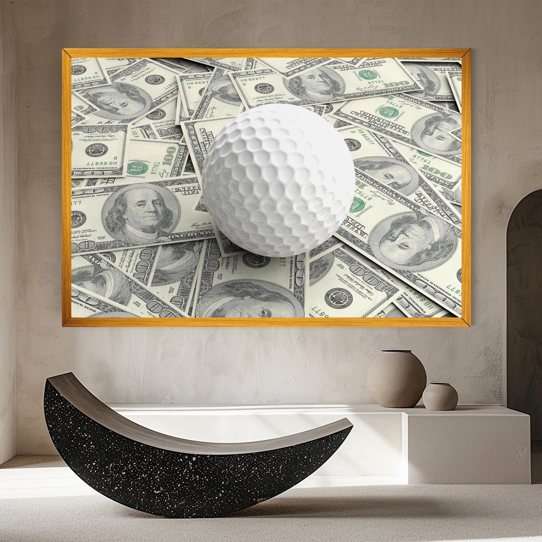 Tablou Canvas 3d Golf Ball mockup 8