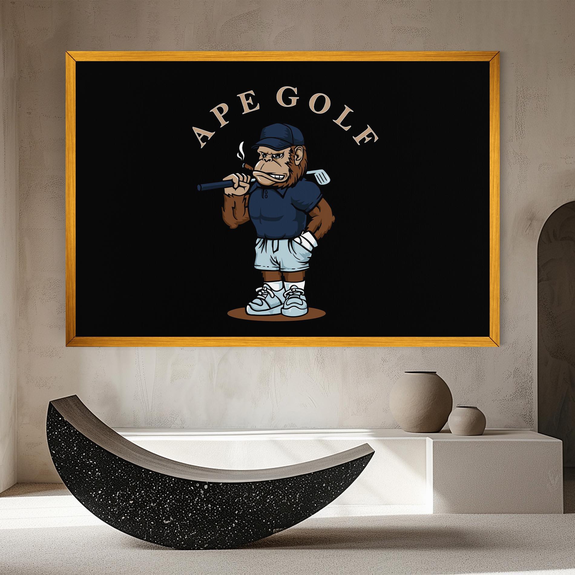 Tablou Canvas Ape Golf mockup 8