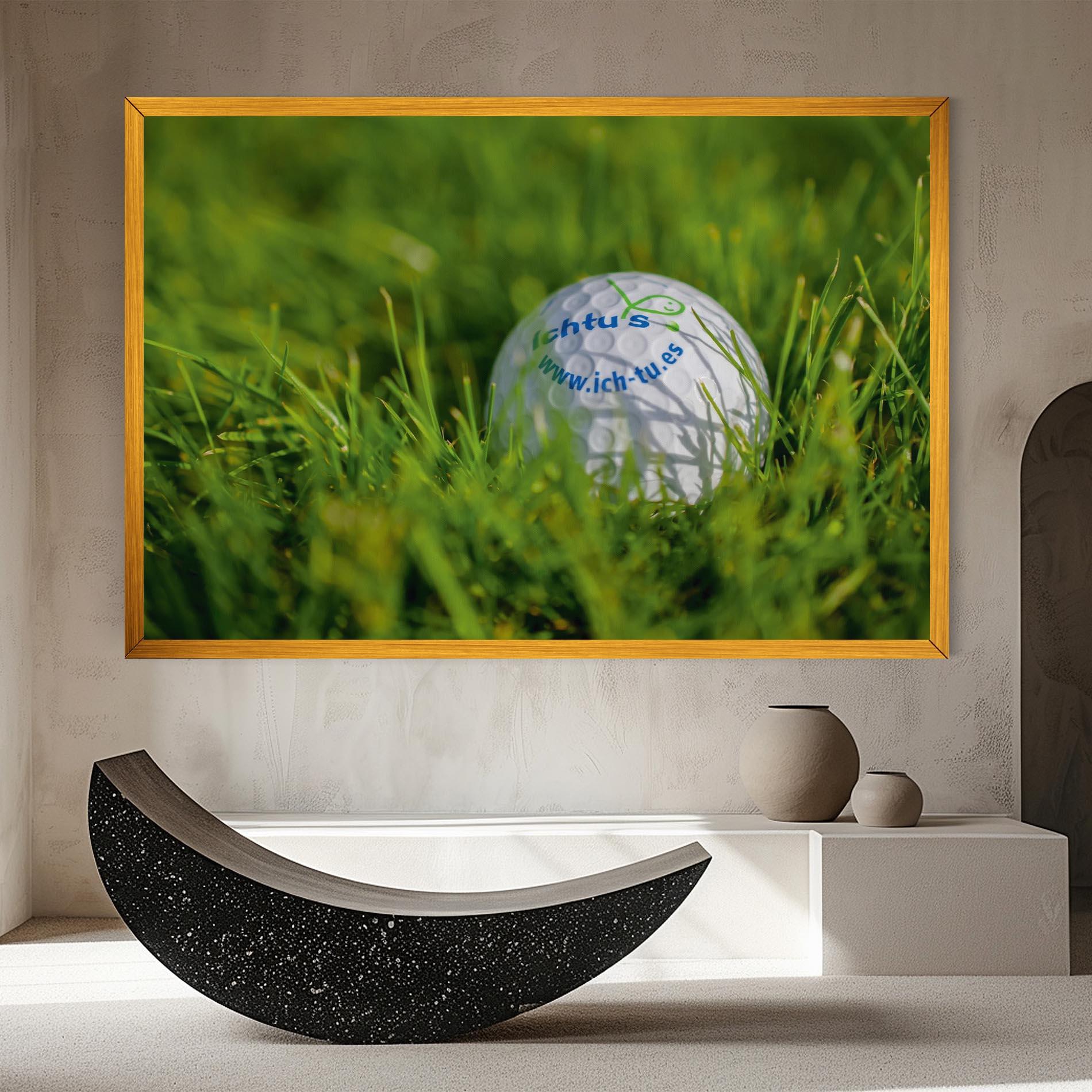 Tablou Canvas Golf Ball In Grass mockup 8