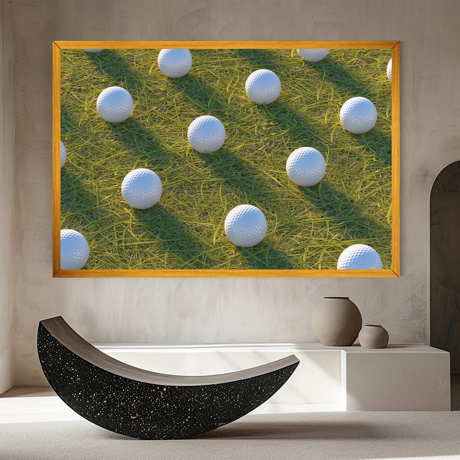 Tablou Canvas Golf Ball On Grass mockup 8