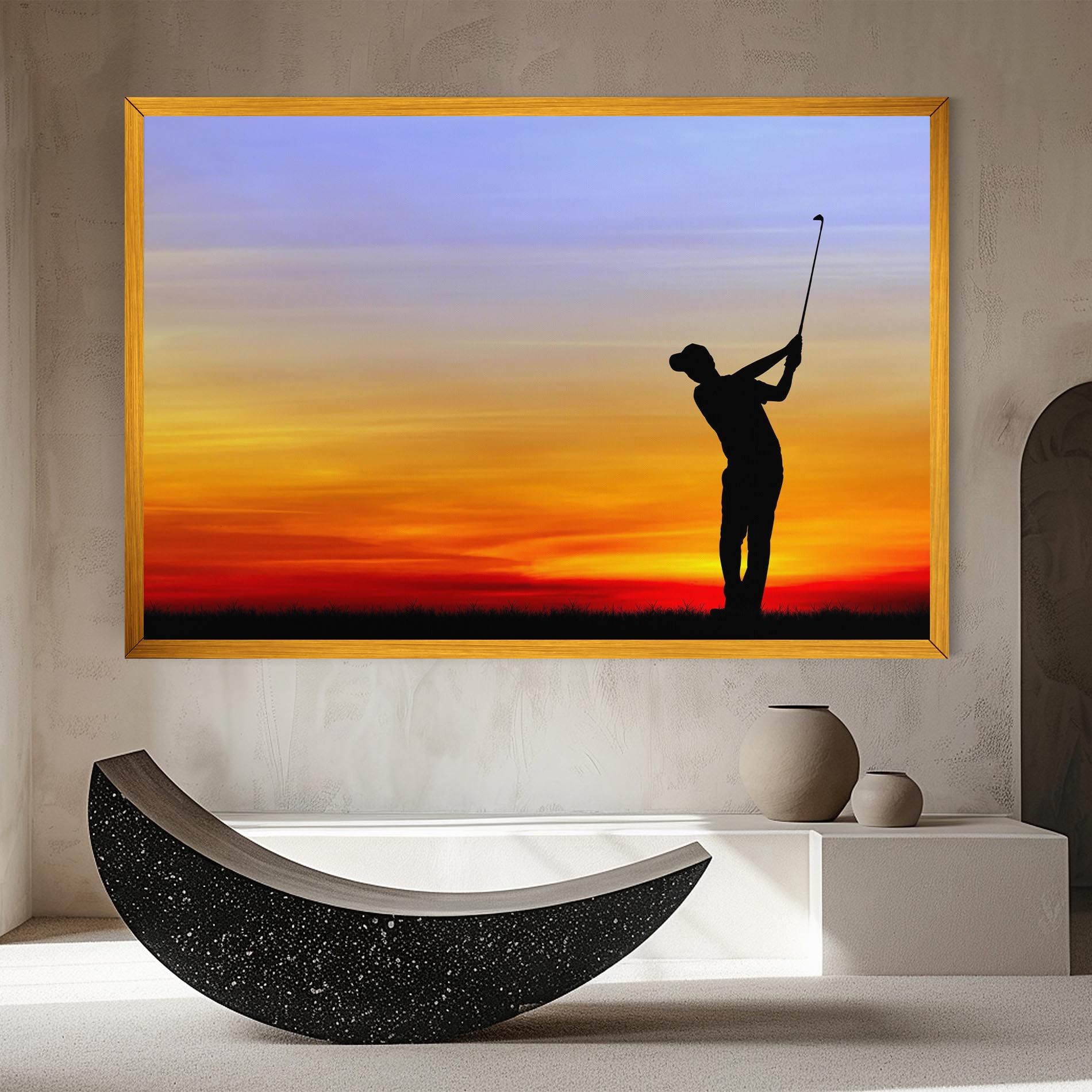 Playing Golf Sunrise mockup 8