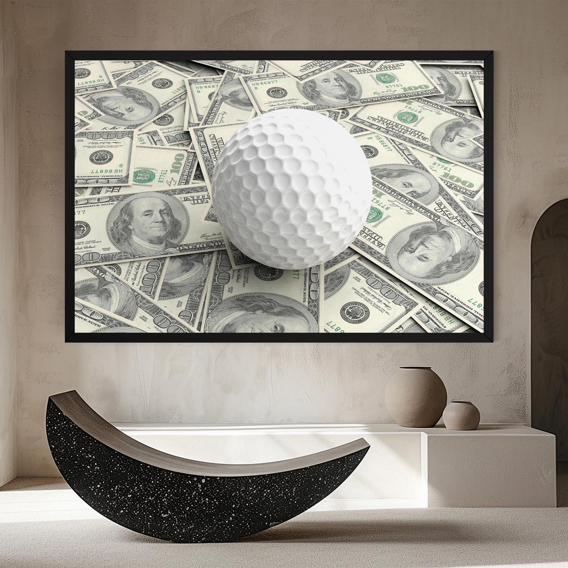 Tablou Canvas 3d Golf Ball mockup 8