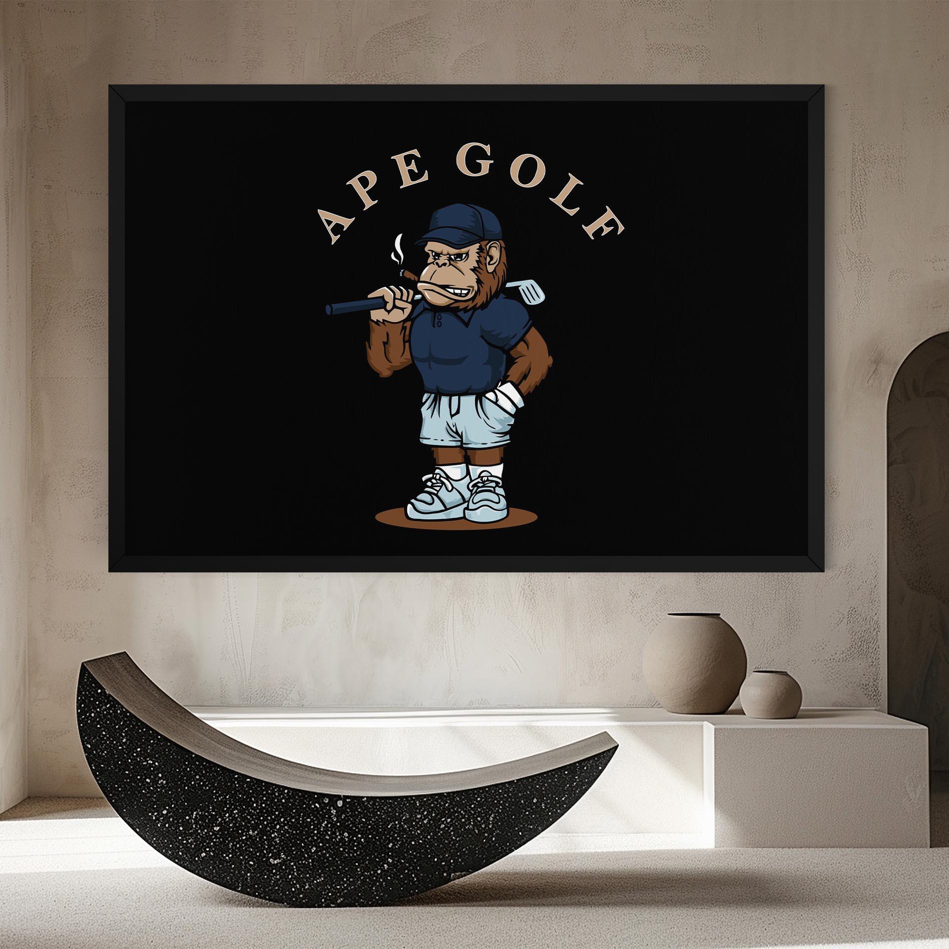 Tablou Canvas Ape Golf mockup 8