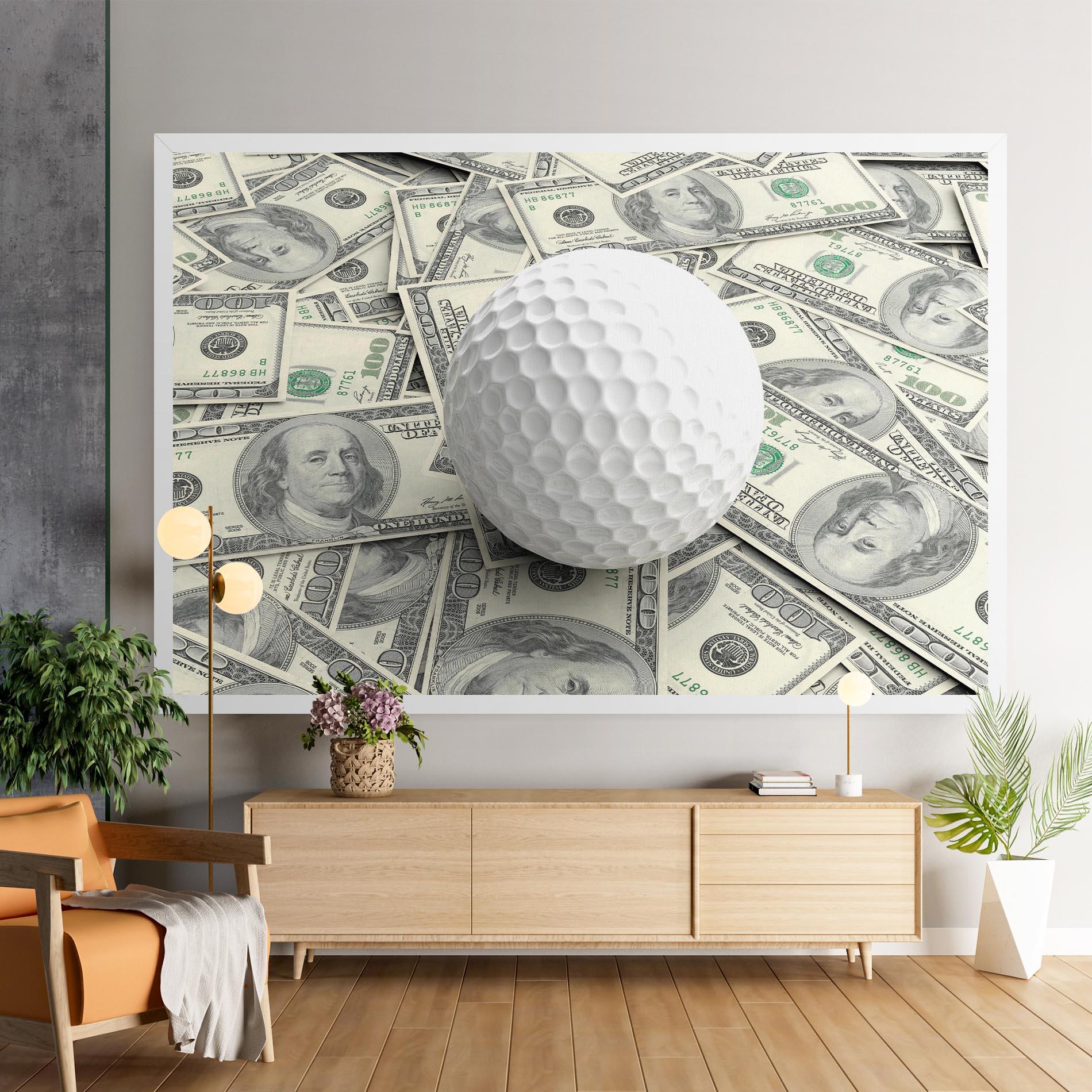 Tablou Canvas 3d Golf Ball mockup 9