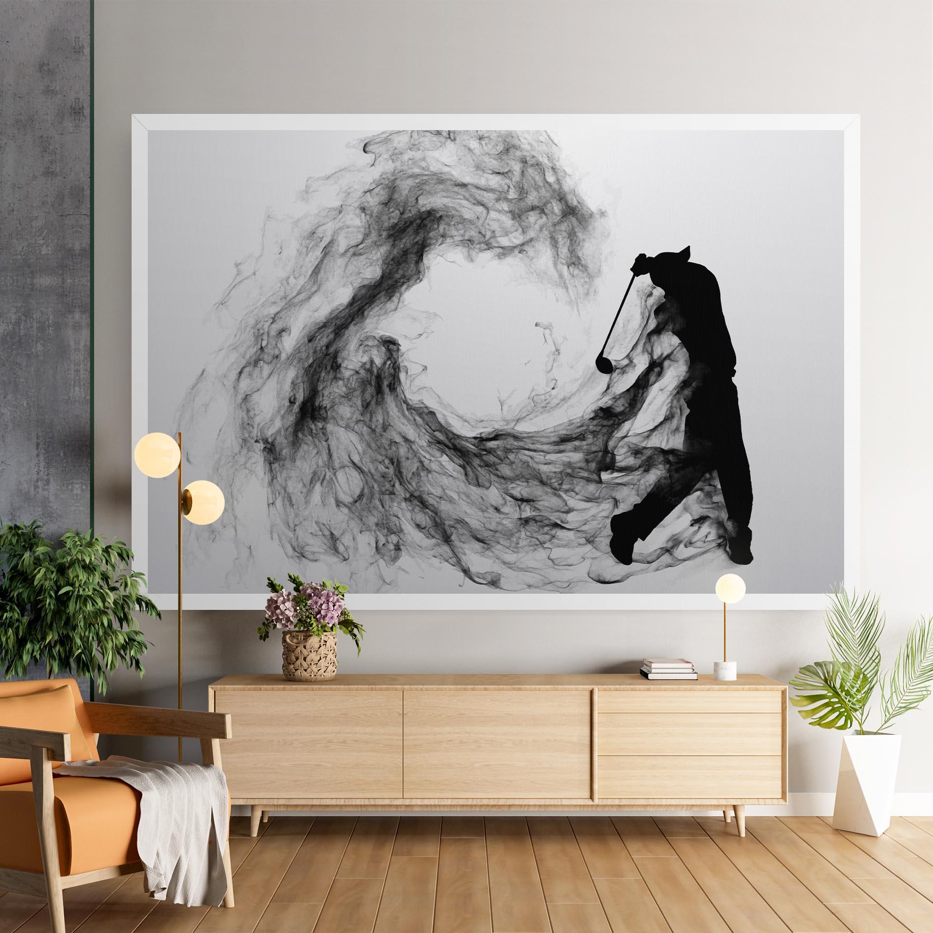 Tablou Canvas Black Smoke Golf mockup 9