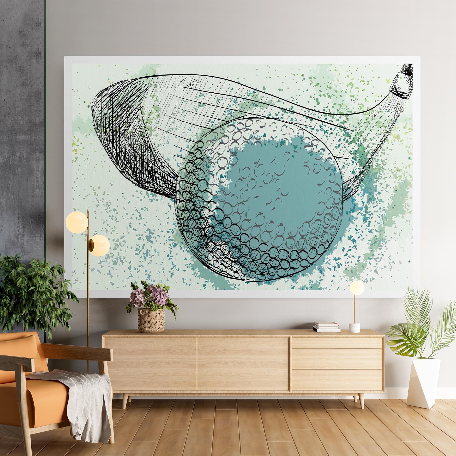 Tablou Canvas Blue Golf mockup 9