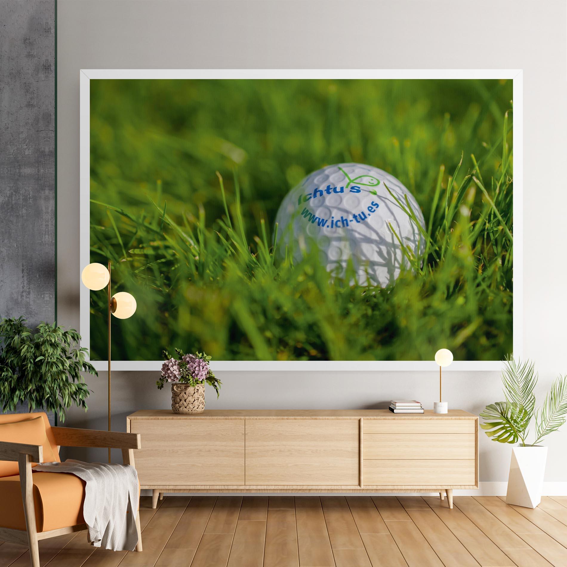 Tablou Canvas Golf Ball In Grass mockup 9