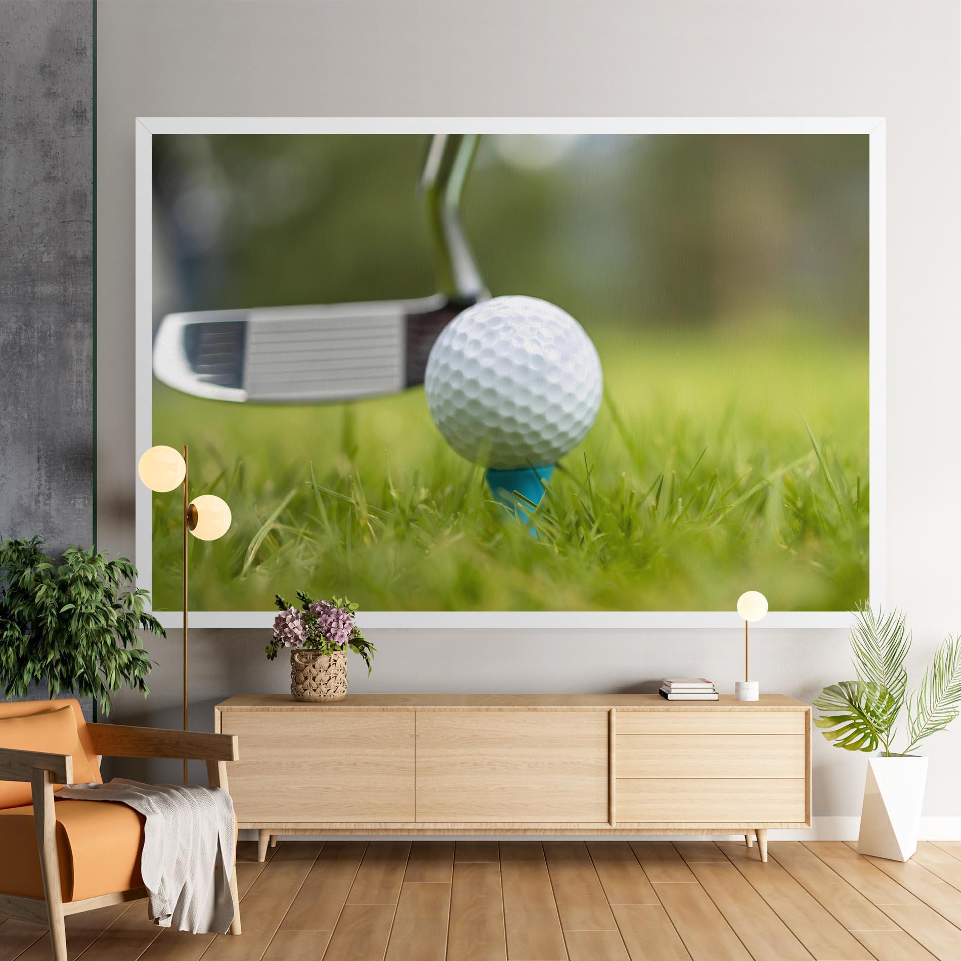 Tablou Canvas Golf Ball Tee mockup 9