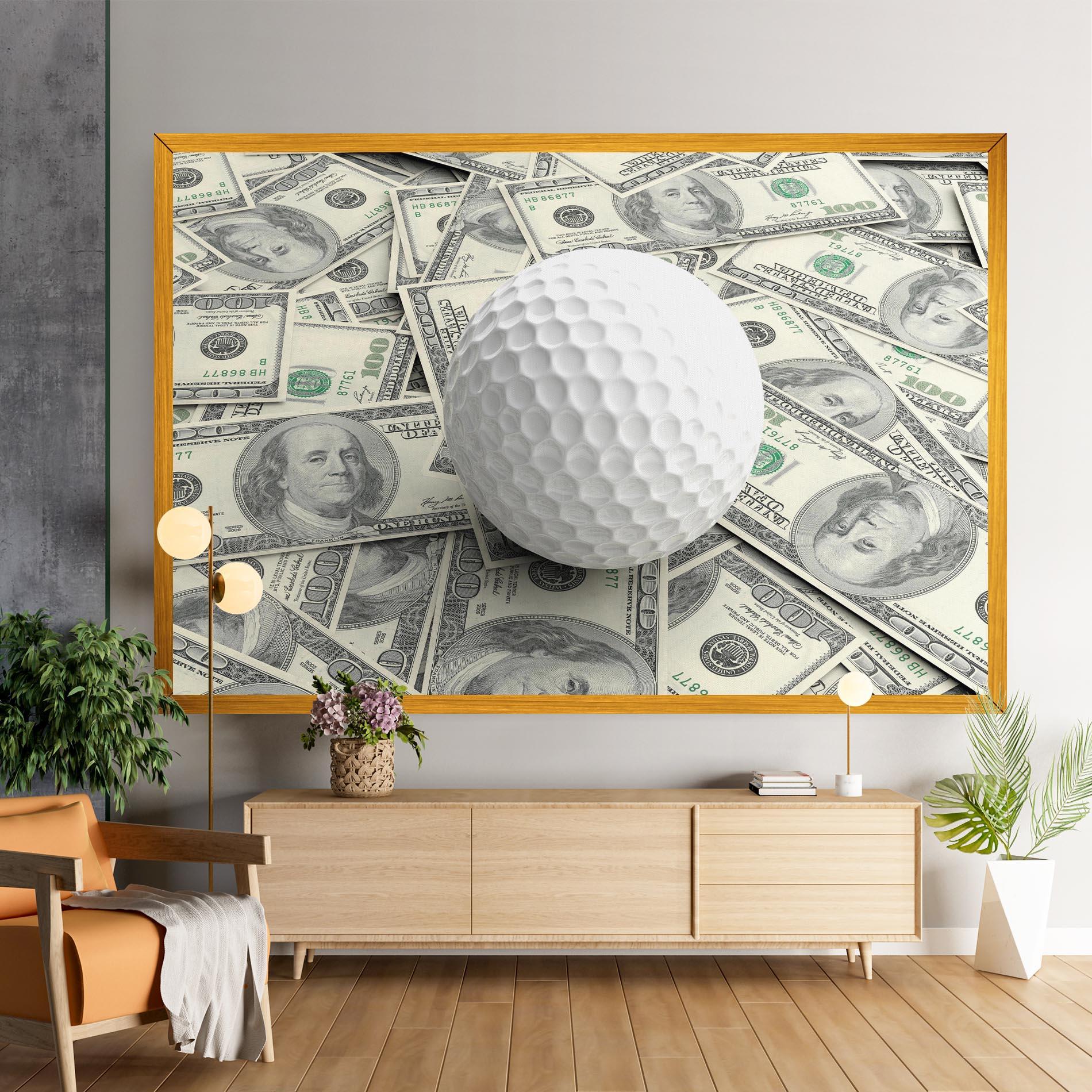 Tablou Canvas 3d Golf Ball mockup 9