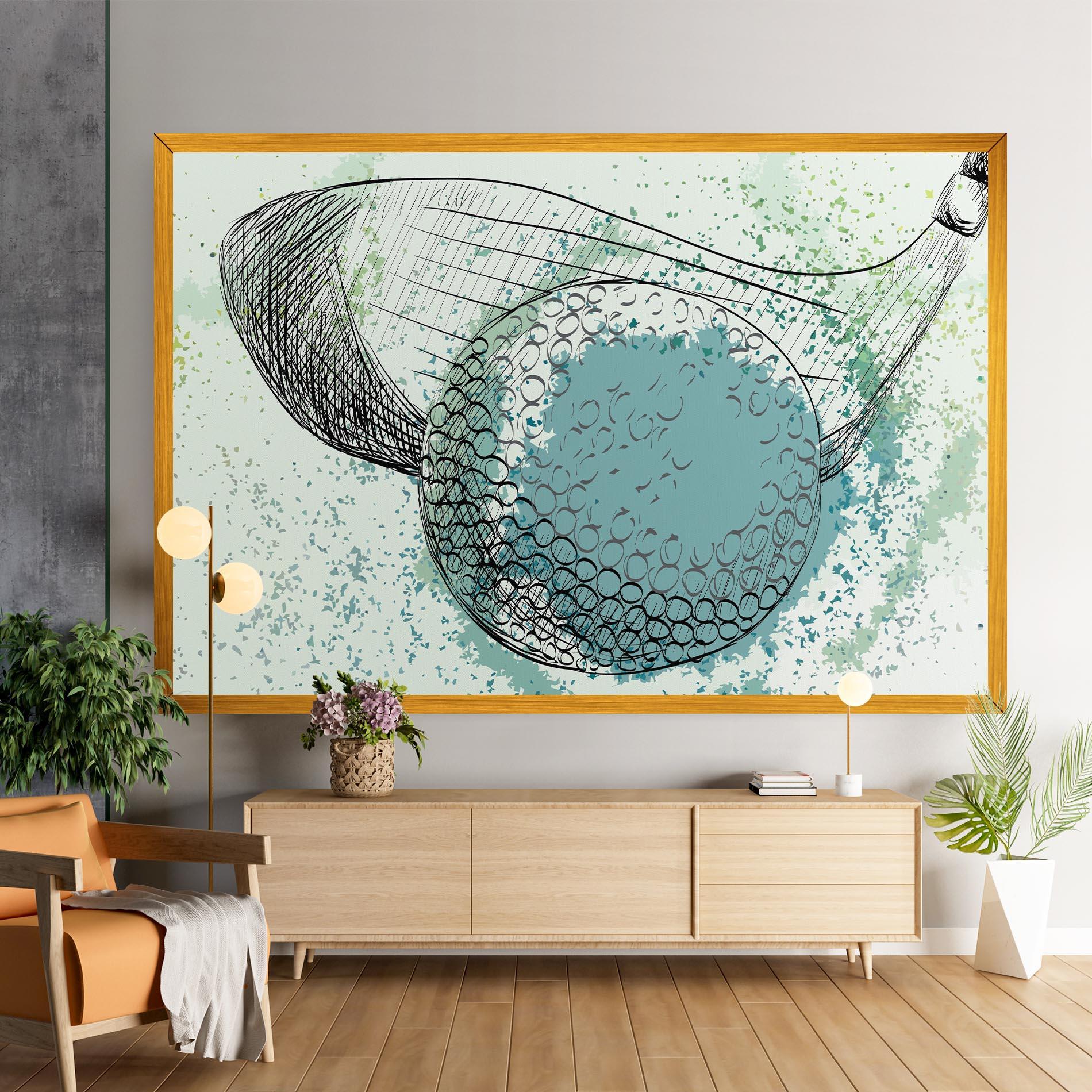 Tablou Canvas Blue Golf mockup 9