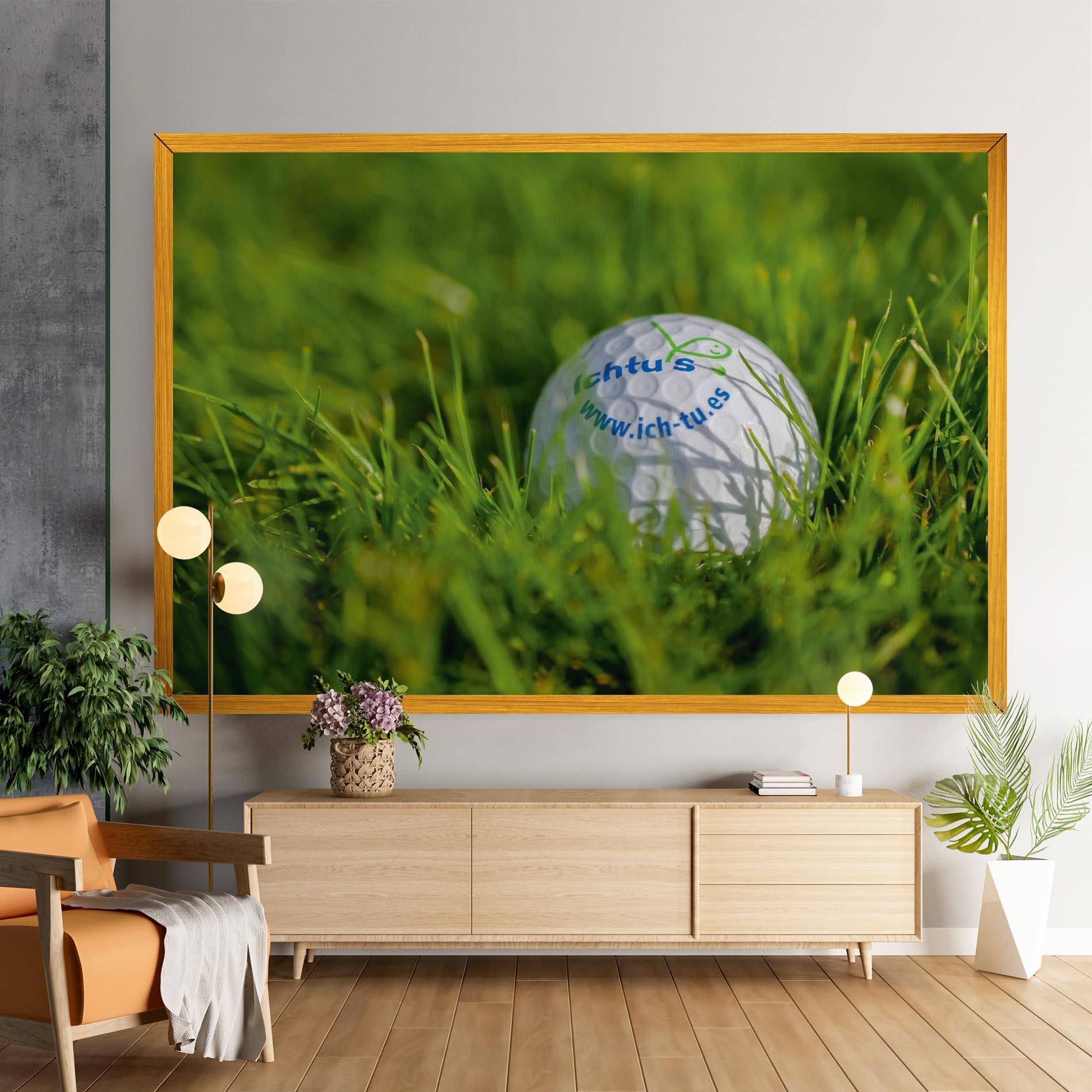 Tablou Canvas Golf Ball In Grass mockup 9