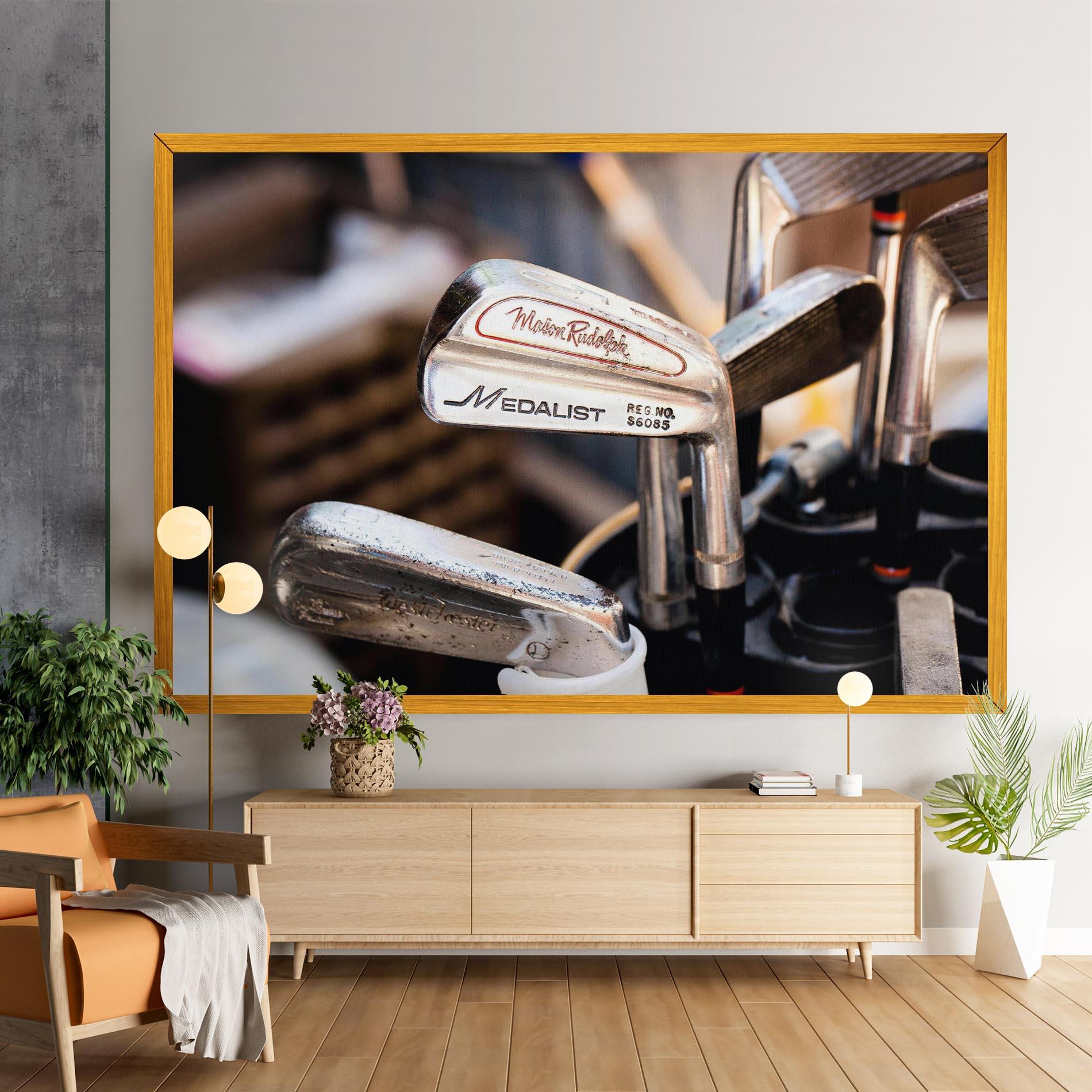 Tablou Canvas Silver Golf Club mockup 9