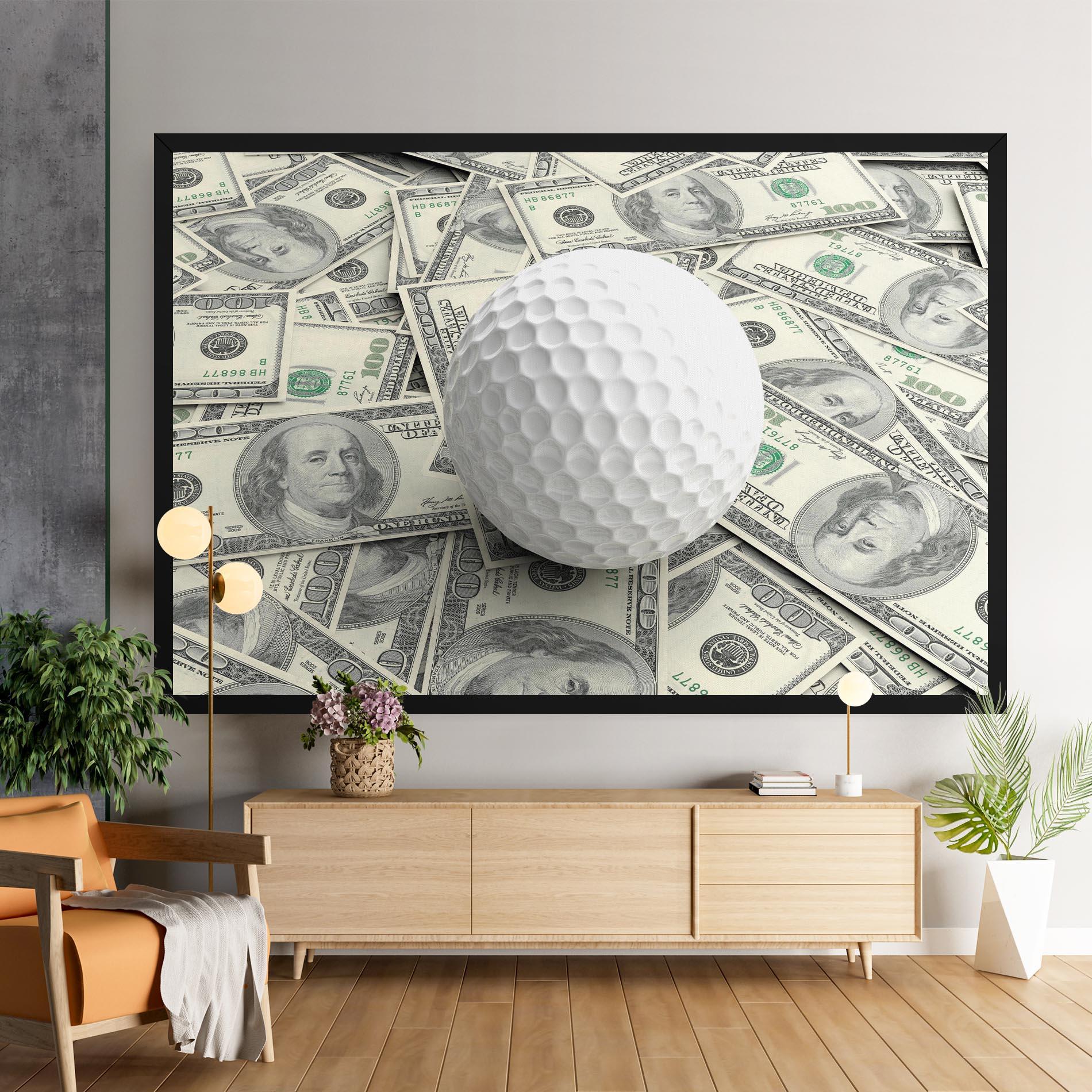 Tablou Canvas 3d Golf Ball mockup 9