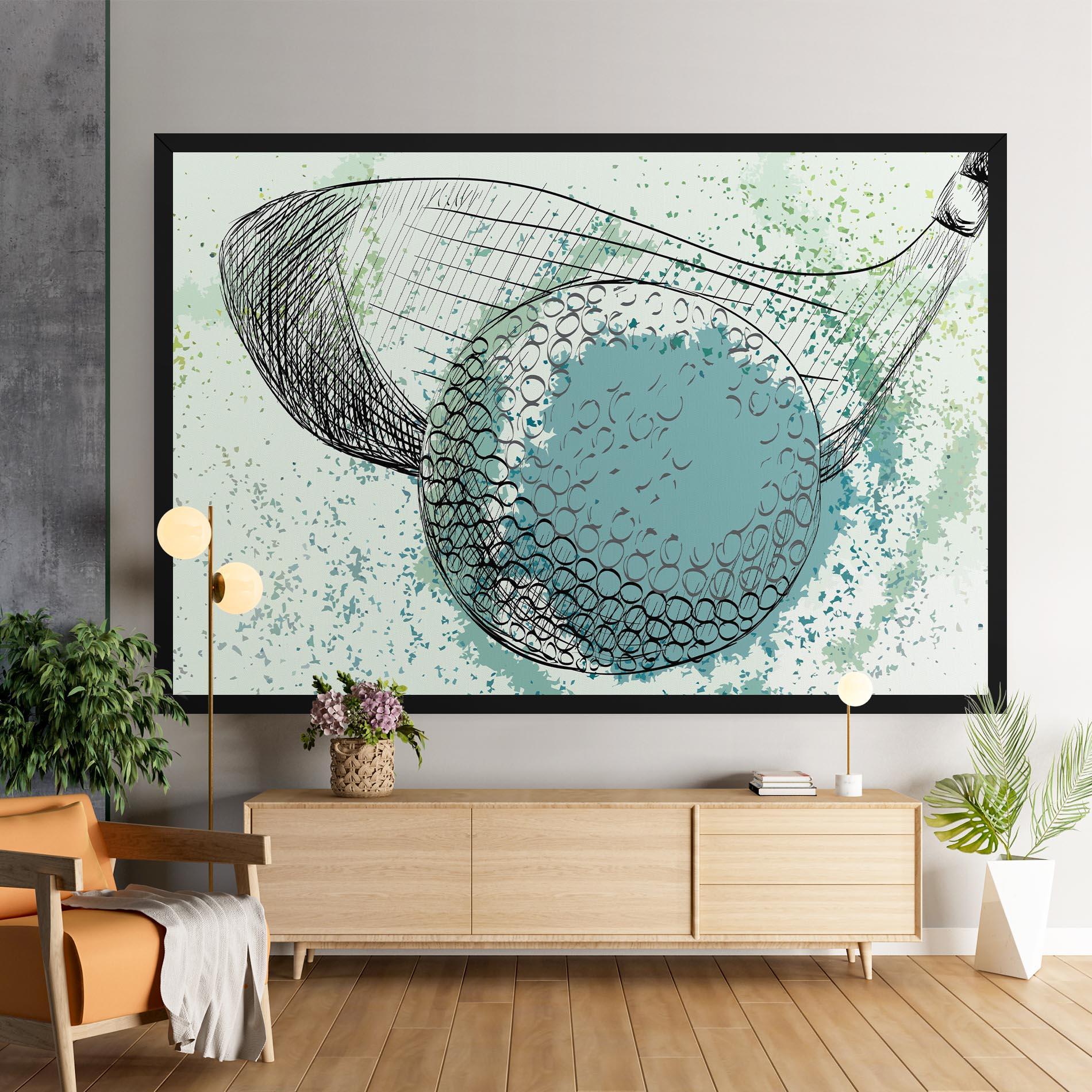 Tablou Canvas Blue Golf mockup 9