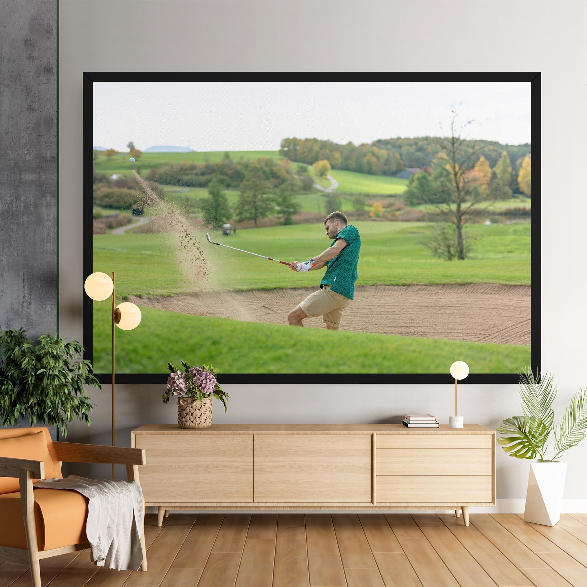 Tablou Canvas Green Tshirt Golf Player mockup 9