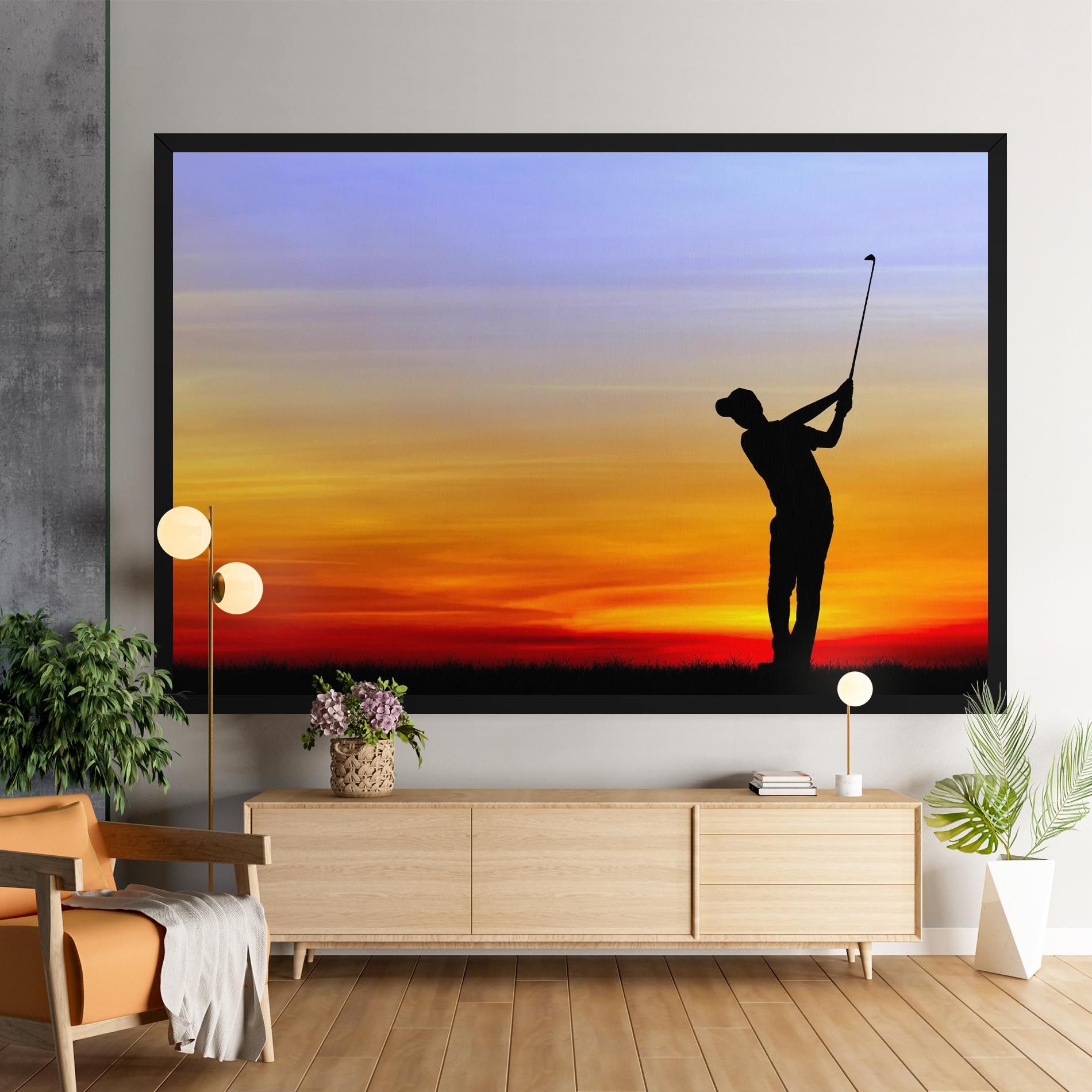 Playing Golf Sunrise mockup 9