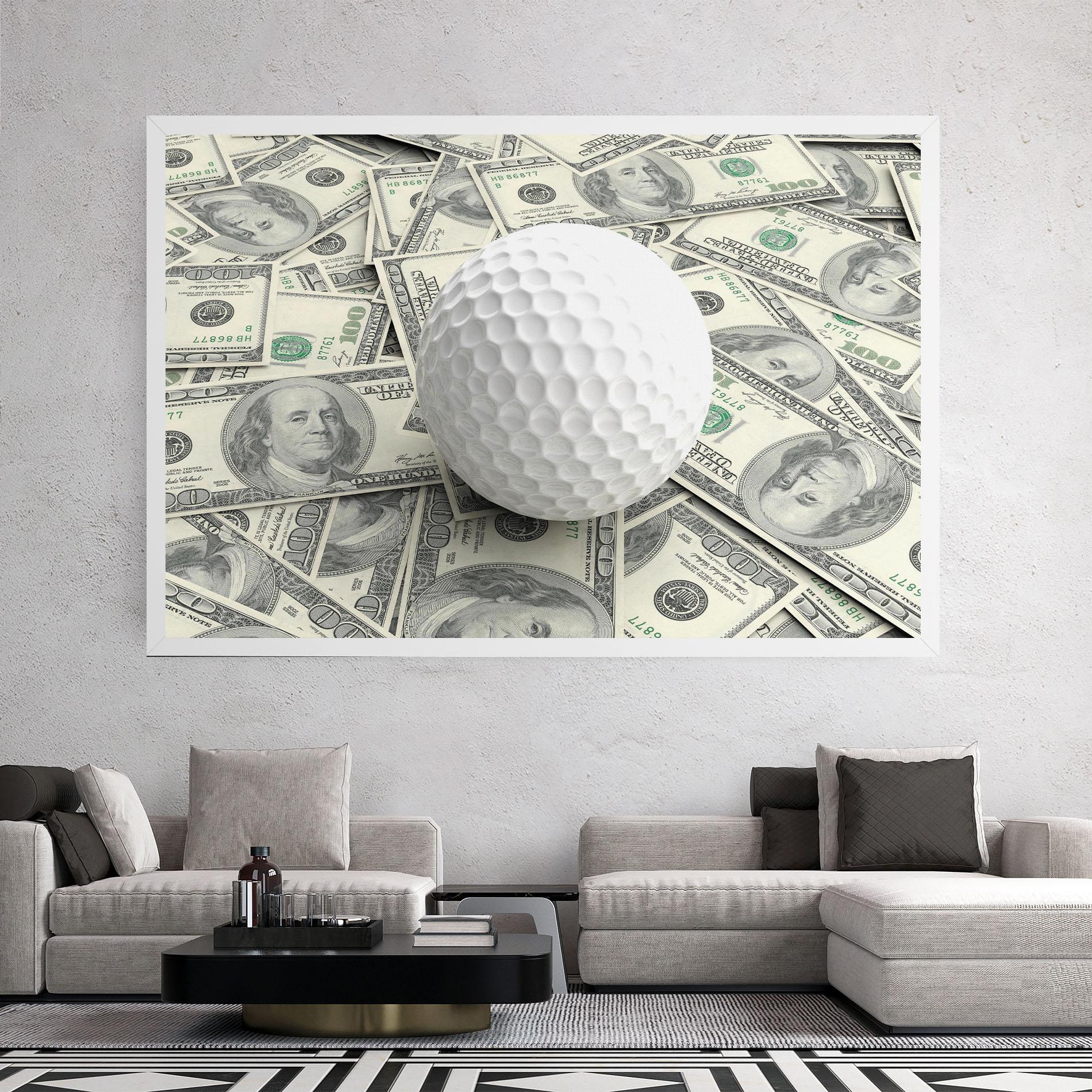 Tablou Canvas 3d Golf Ball mockup 2