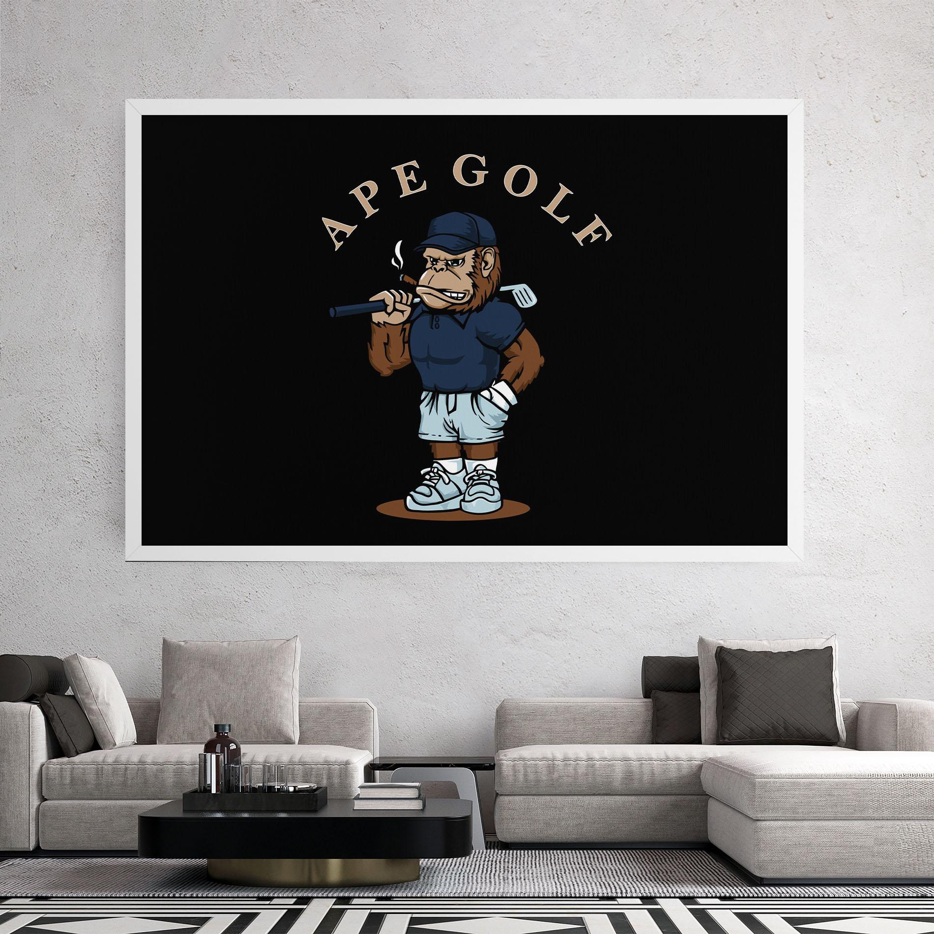 Tablou Canvas Ape Golf mockup 2