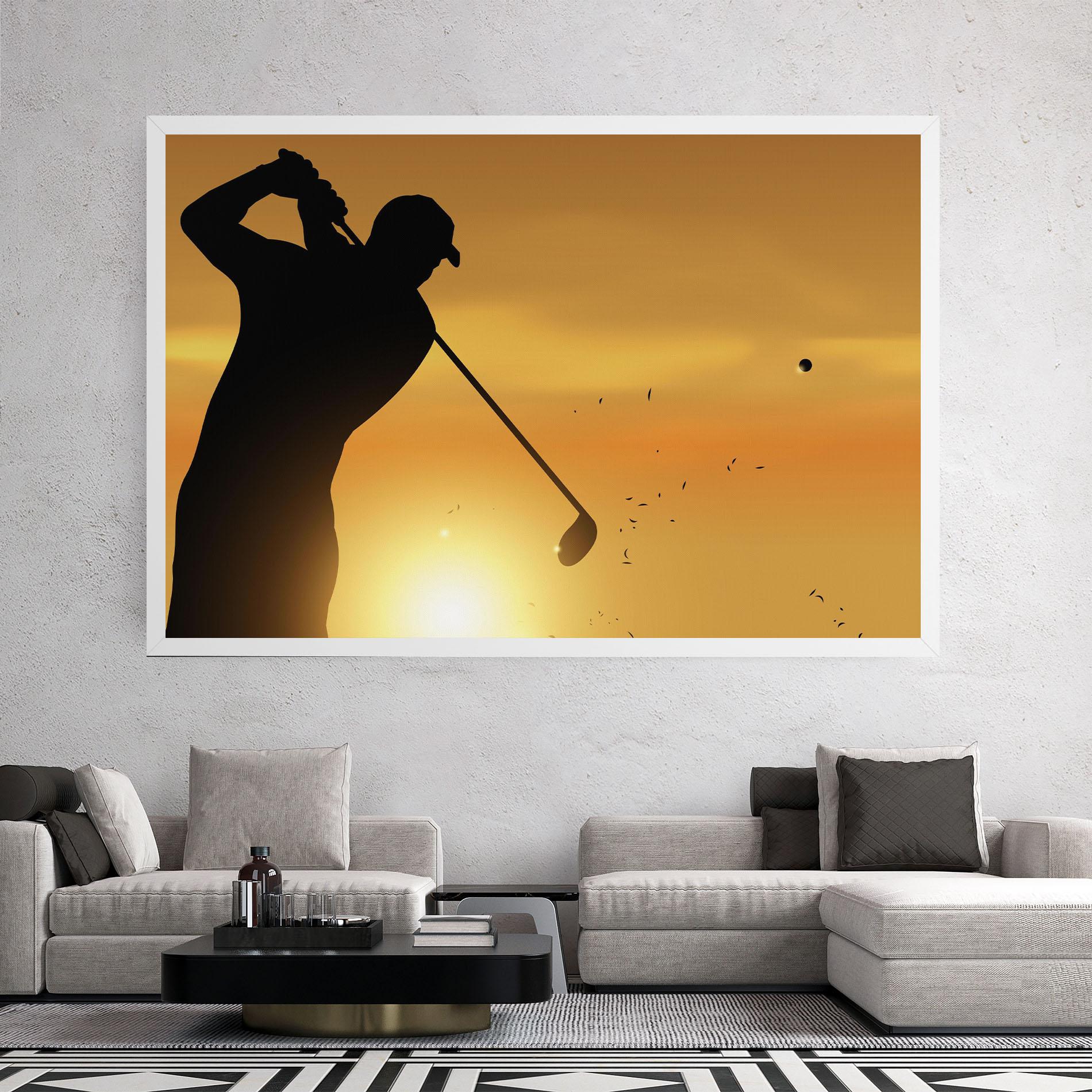 Tablou Canvas Gold Sunrise mockup 2