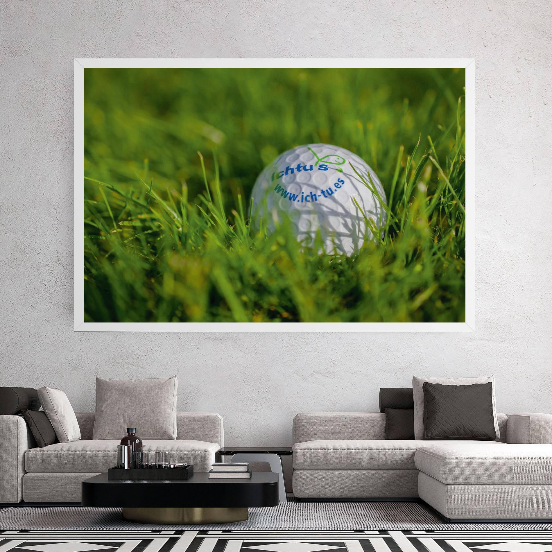 Tablou Canvas Golf Ball In Grass mockup 2