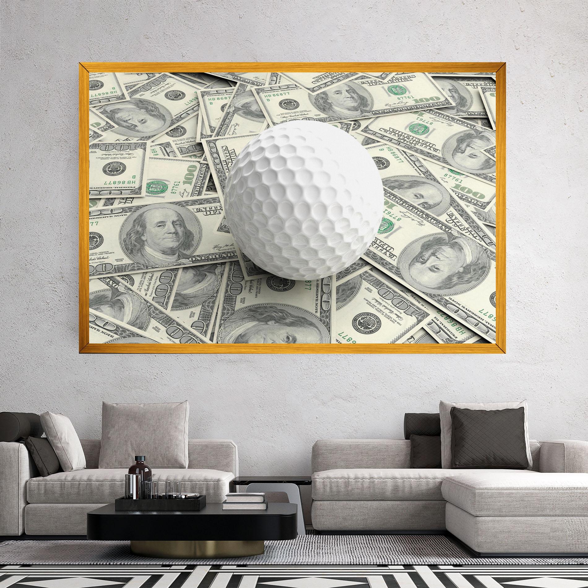Tablou Canvas 3d Golf Ball mockup 2