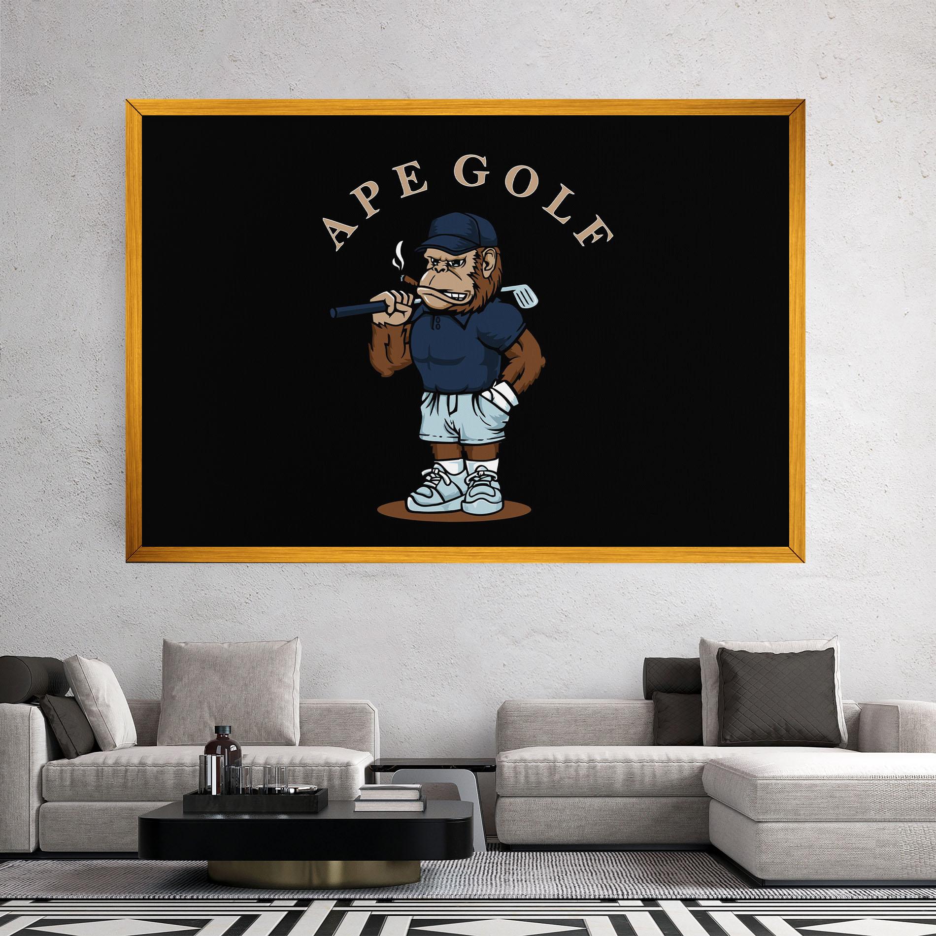 Tablou Canvas Ape Golf mockup 2
