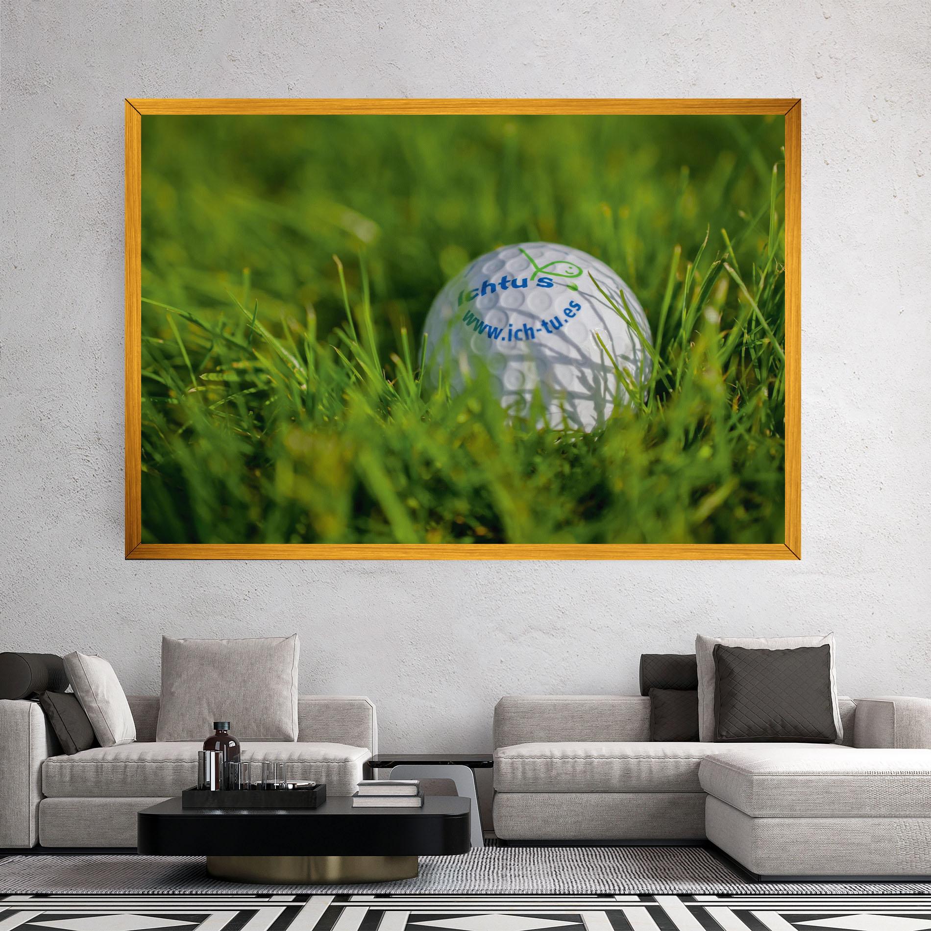 Tablou Canvas Golf Ball In Grass mockup 2