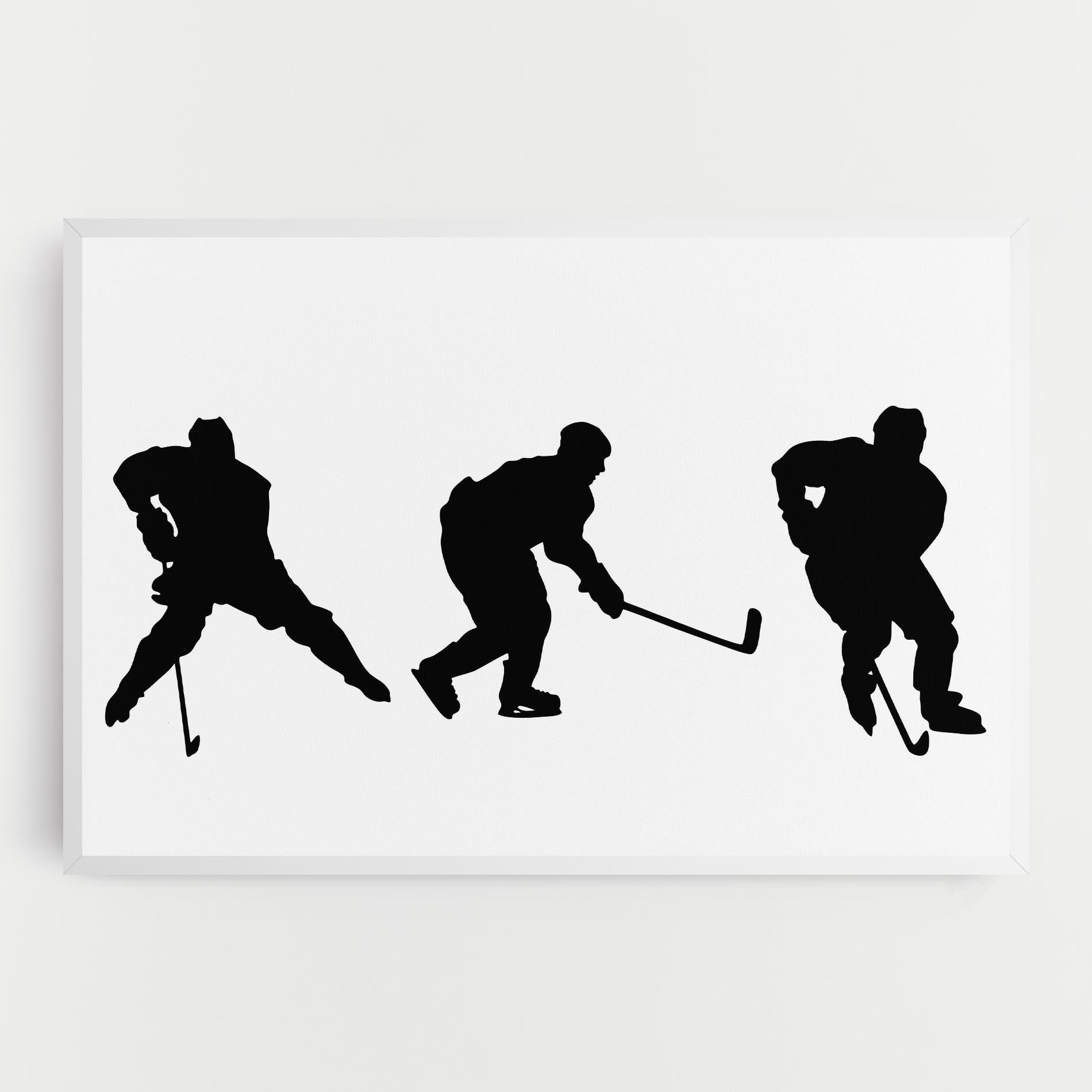 Tablou Canvas Hockey Pose mockup 0
