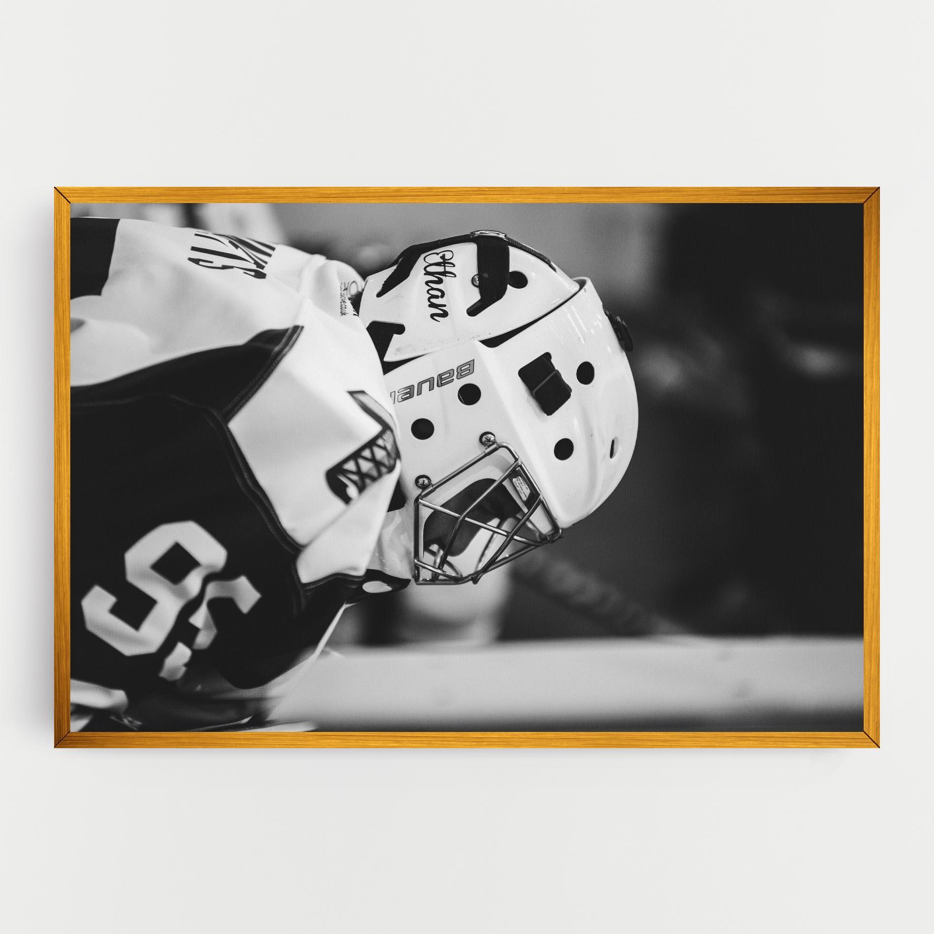 Tablou Canvas Black White Hockey mockup 0