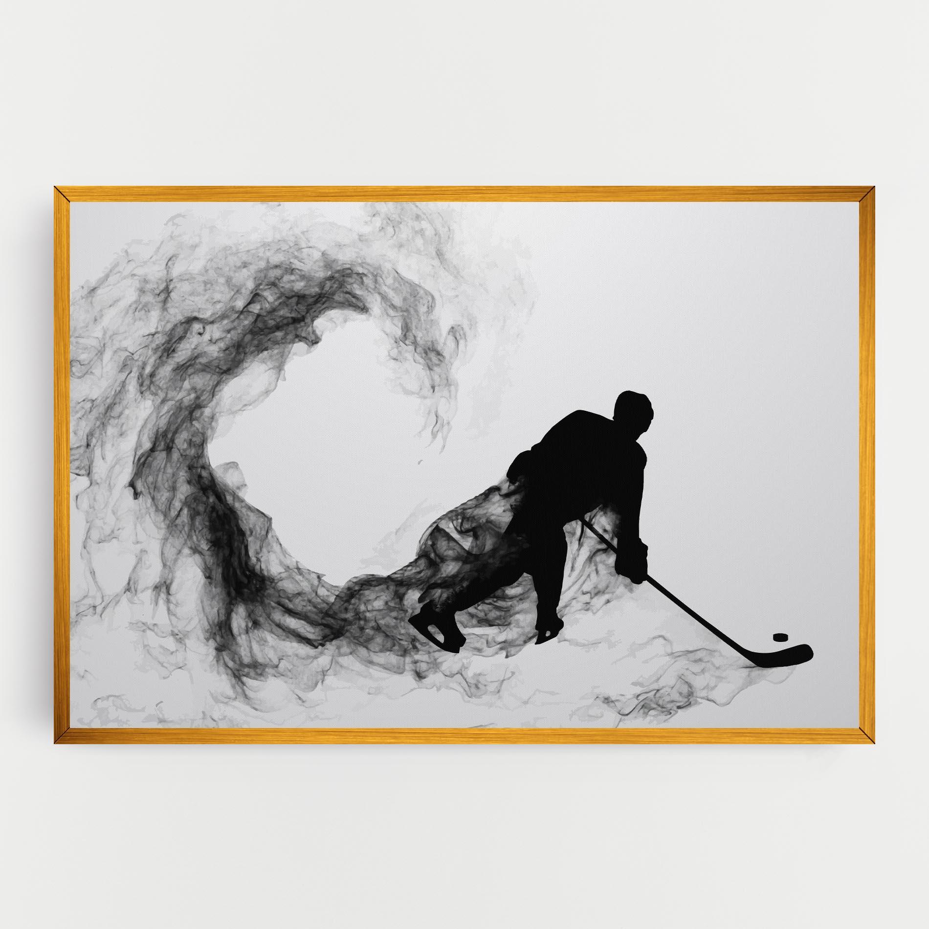 Tablou Canvas Hockey Smoke mockup 0