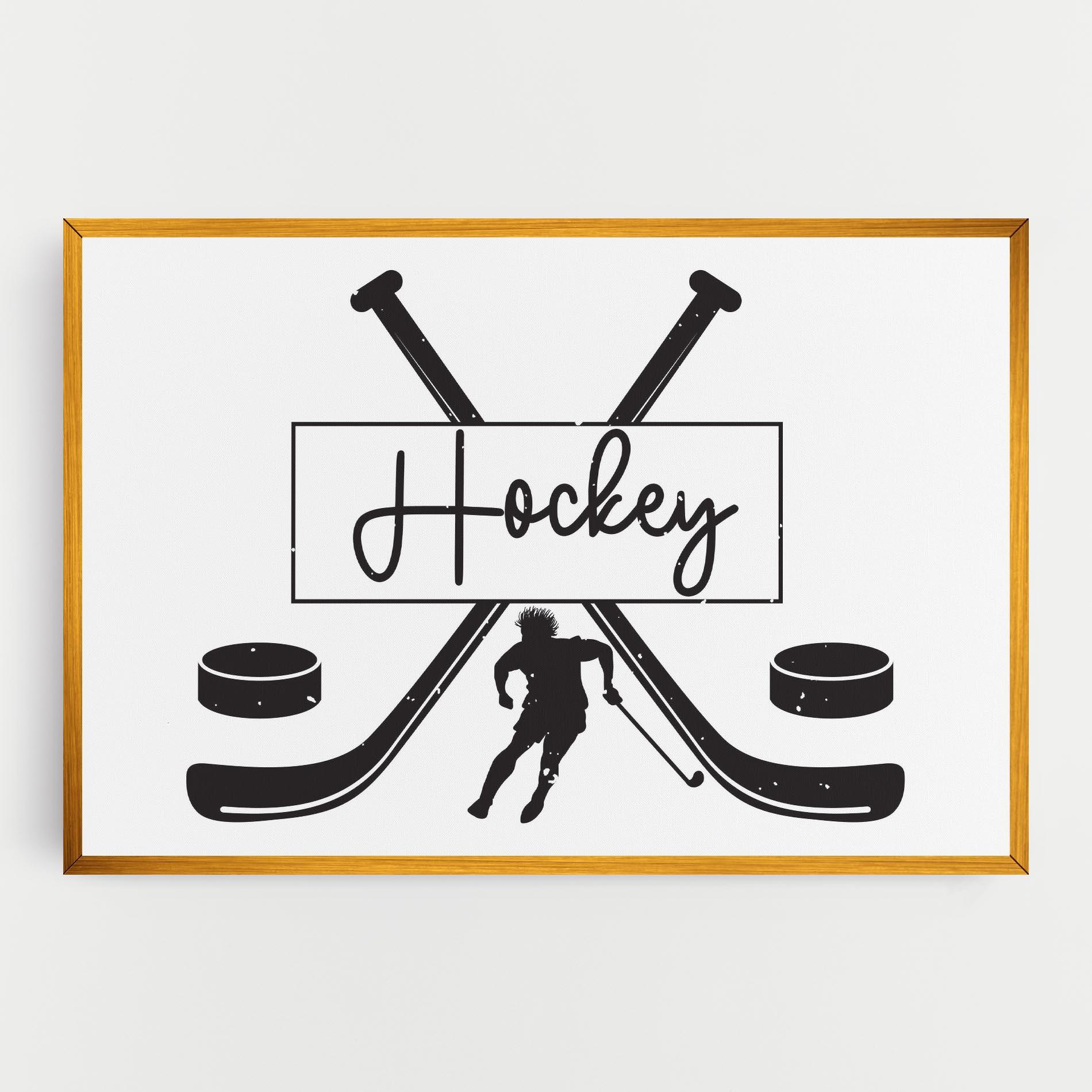 Tablou Canvas Hockey Stick mockup 0