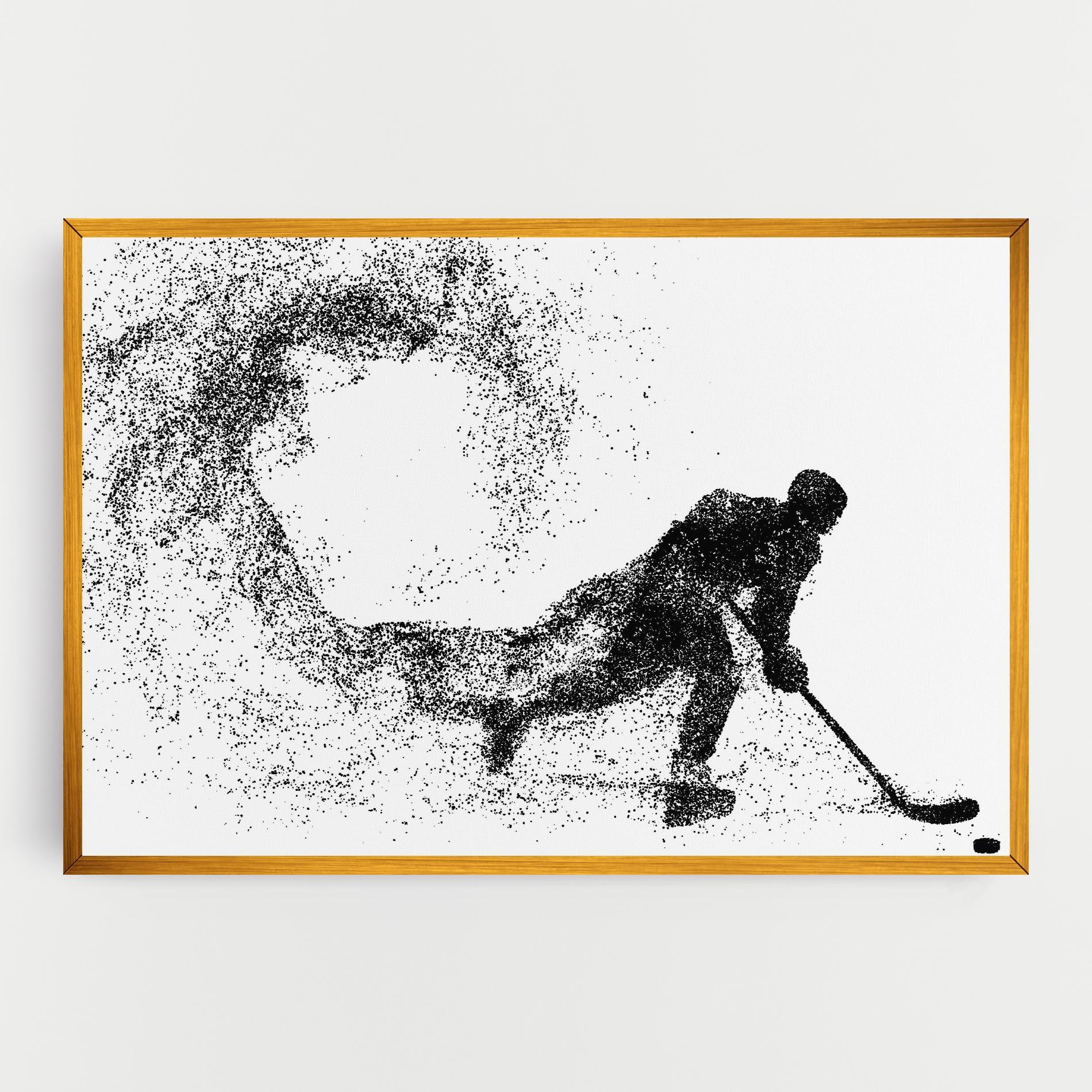 Tablou Canvas Playing Hockey mockup 0