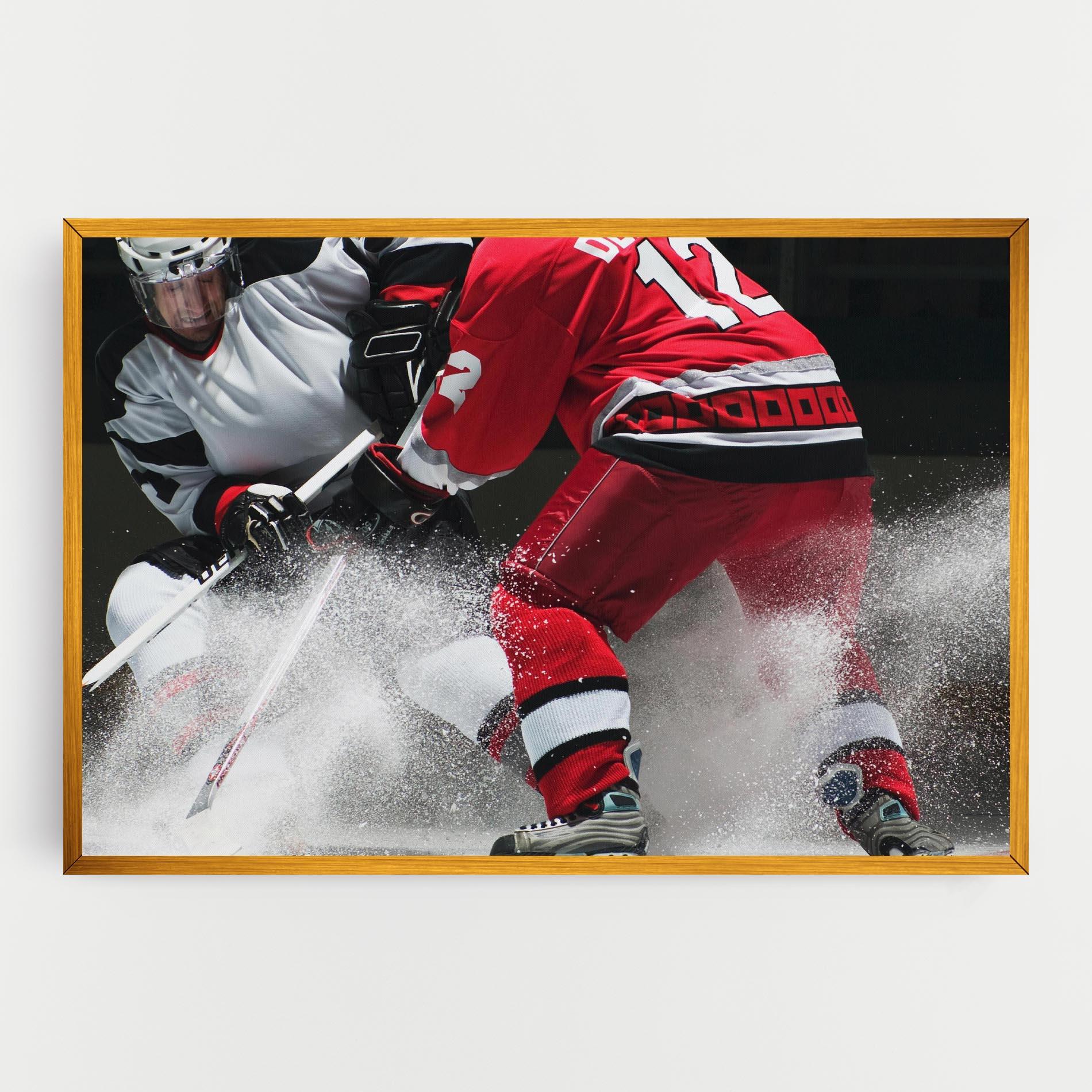 Tablou Canvas Red Hokey Player mockup 0