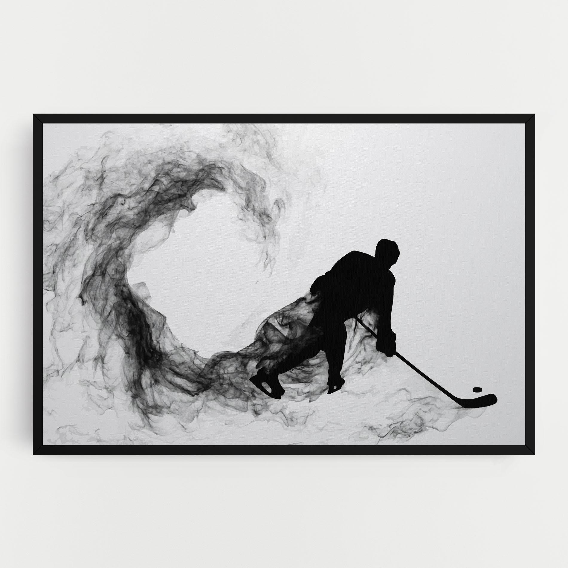 Tablou Canvas Hockey Smoke mockup 0
