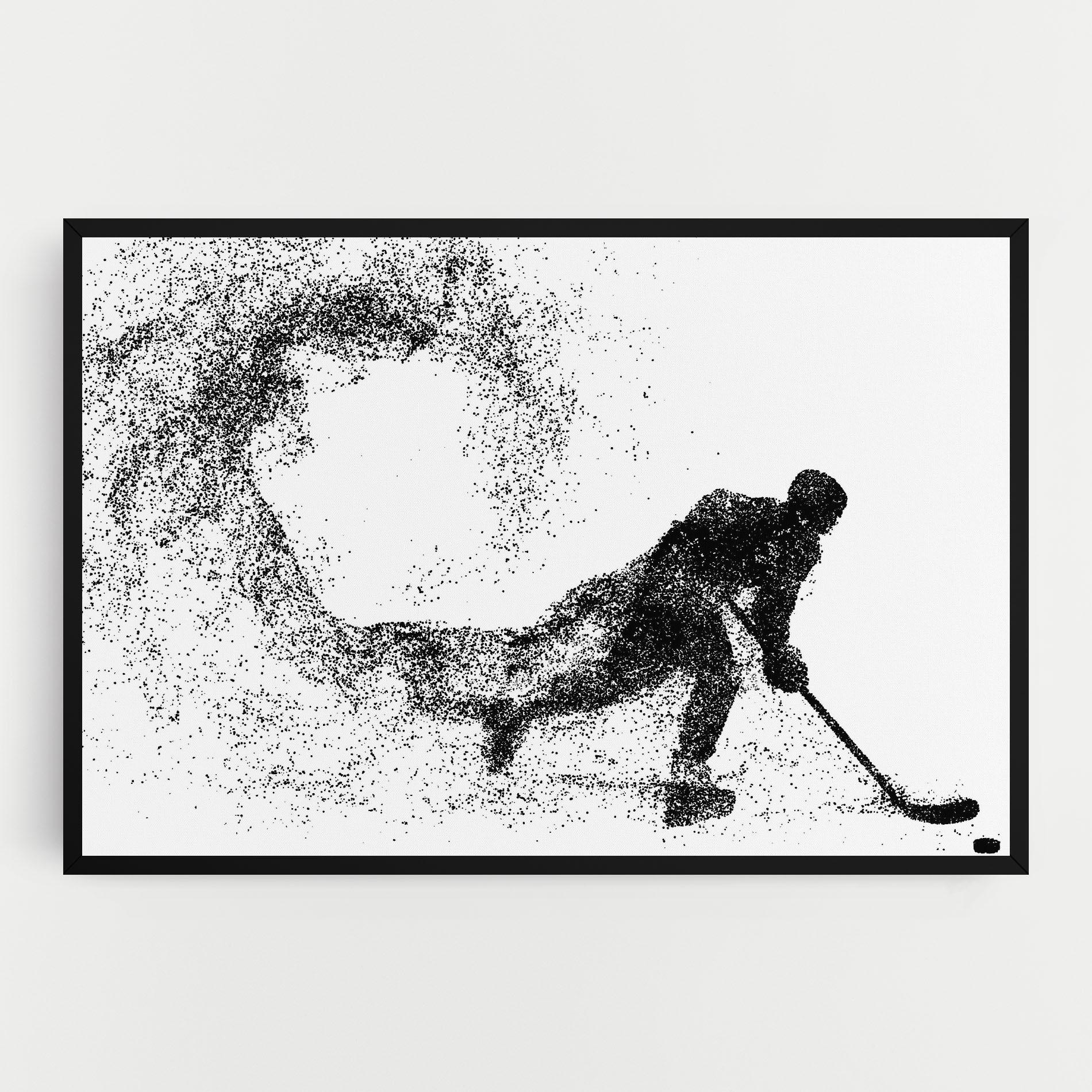 Tablou Canvas Playing Hockey mockup 0