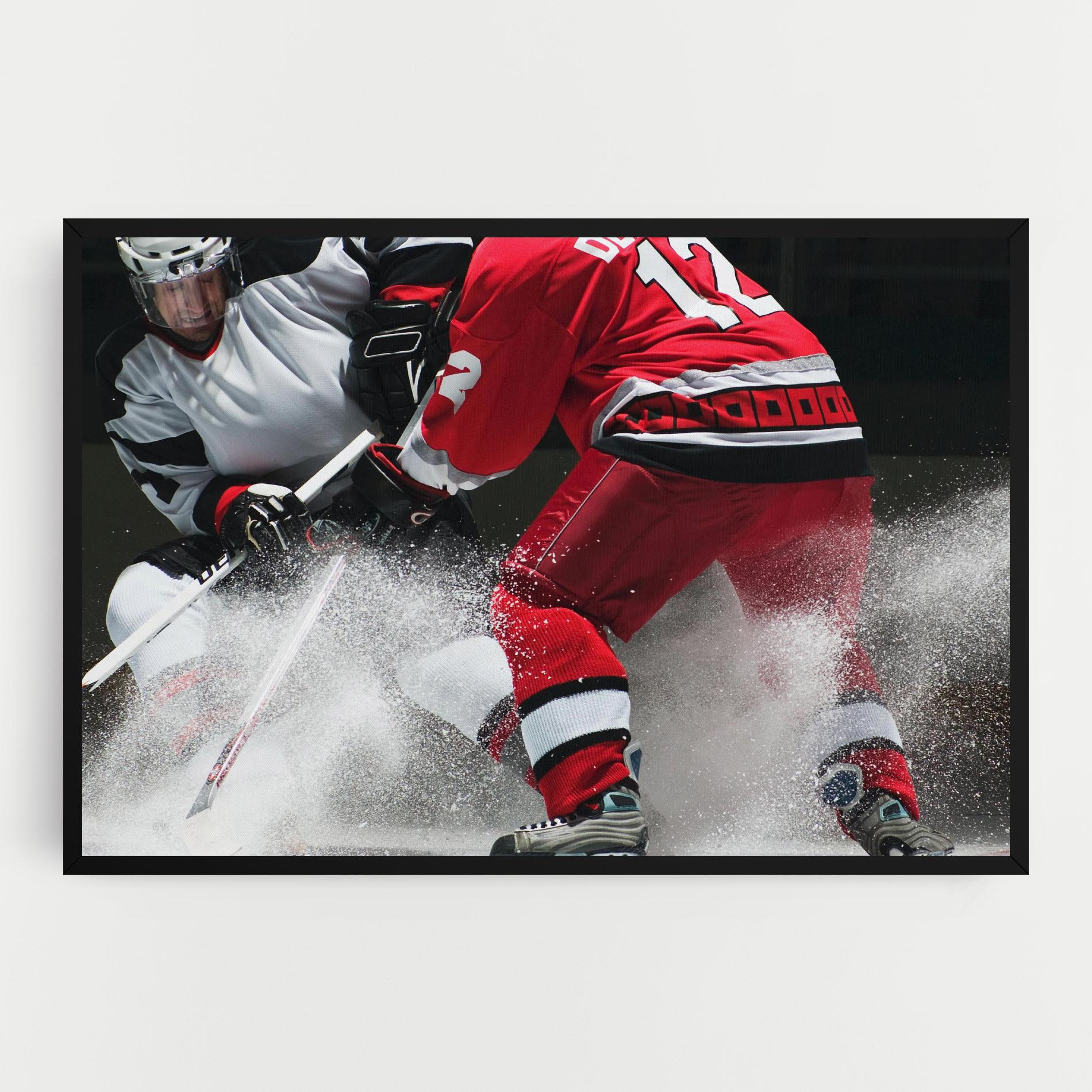 Tablou Canvas Red Hokey Player mockup 0