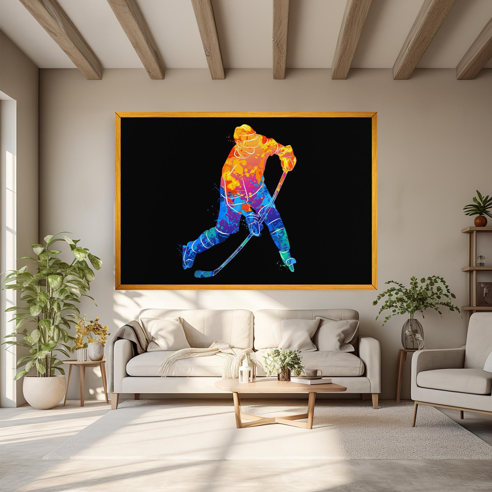 Tablou Canvas Color Mix Hockey mockup 6