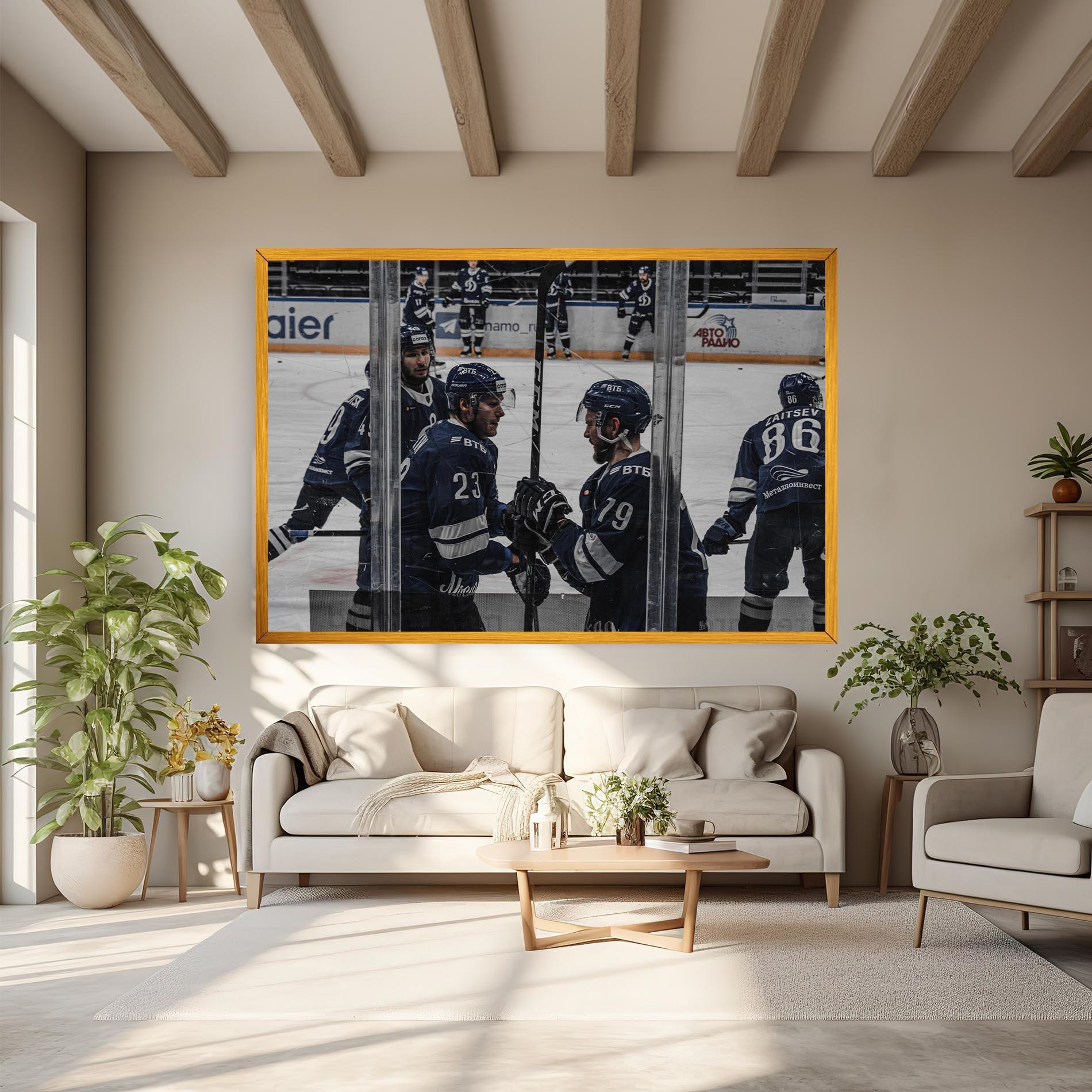 Tablou Canvas Hockey Players mockup 6