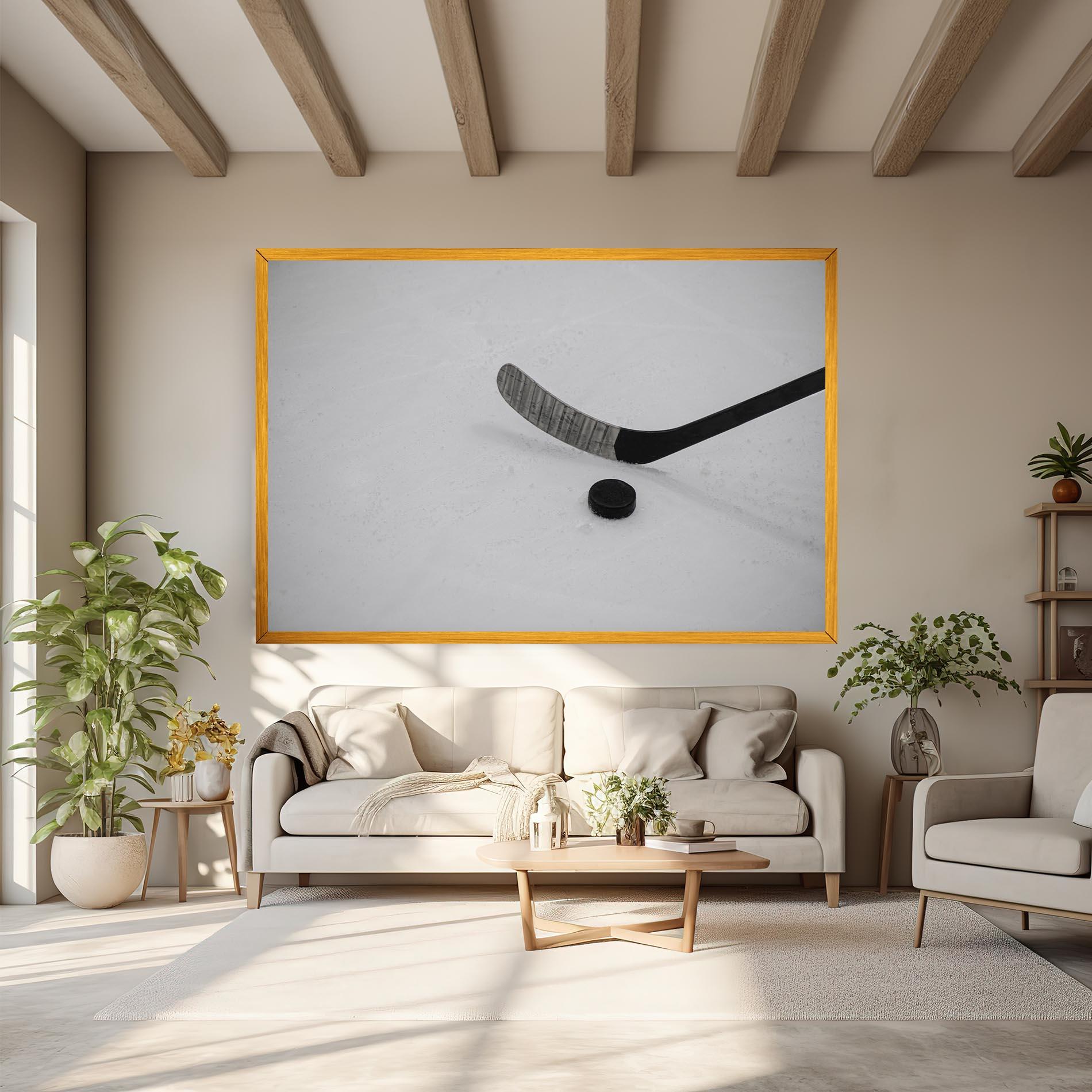 Tablou Canvas Hockey Puck mockup 6