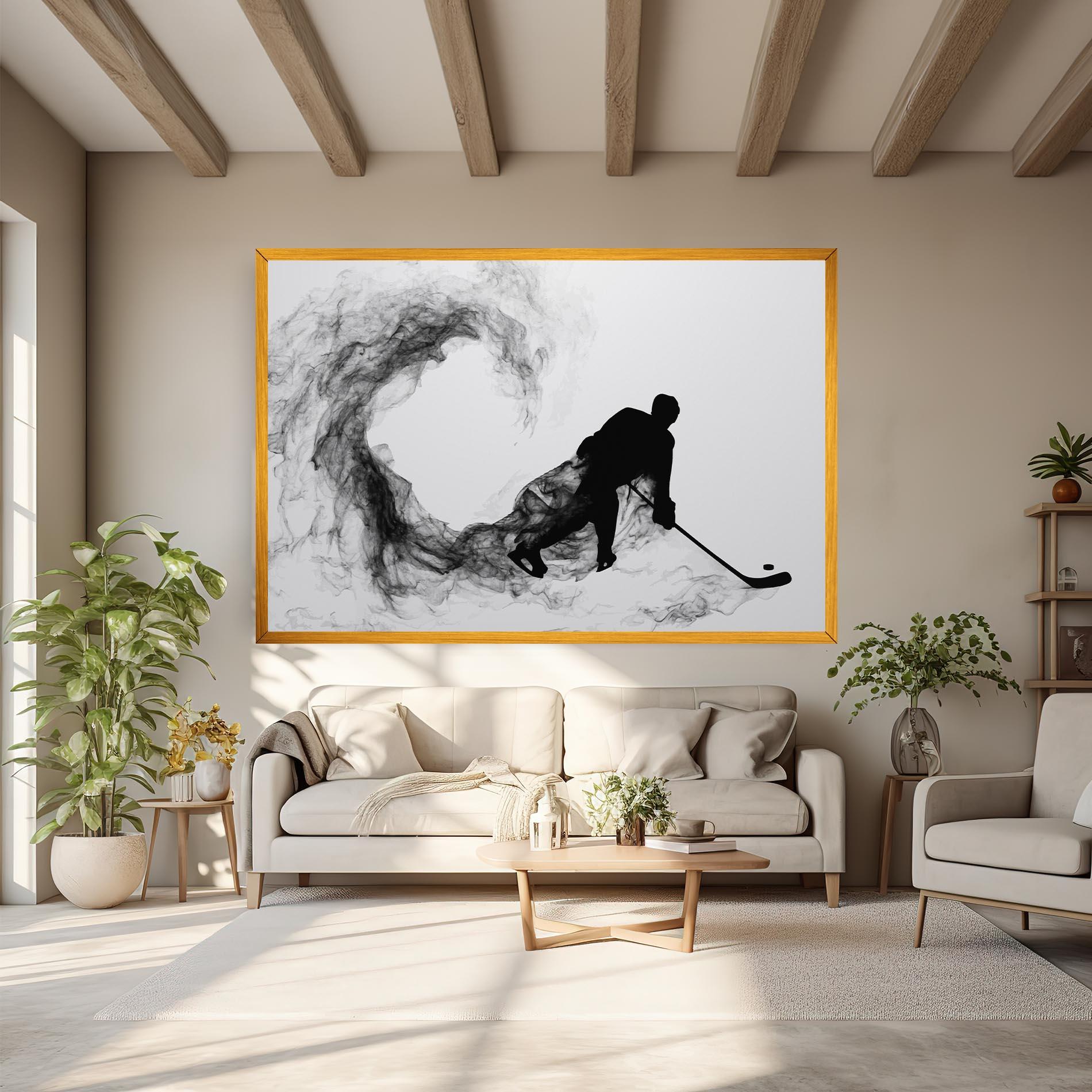 Tablou Canvas Hockey Smoke mockup 6