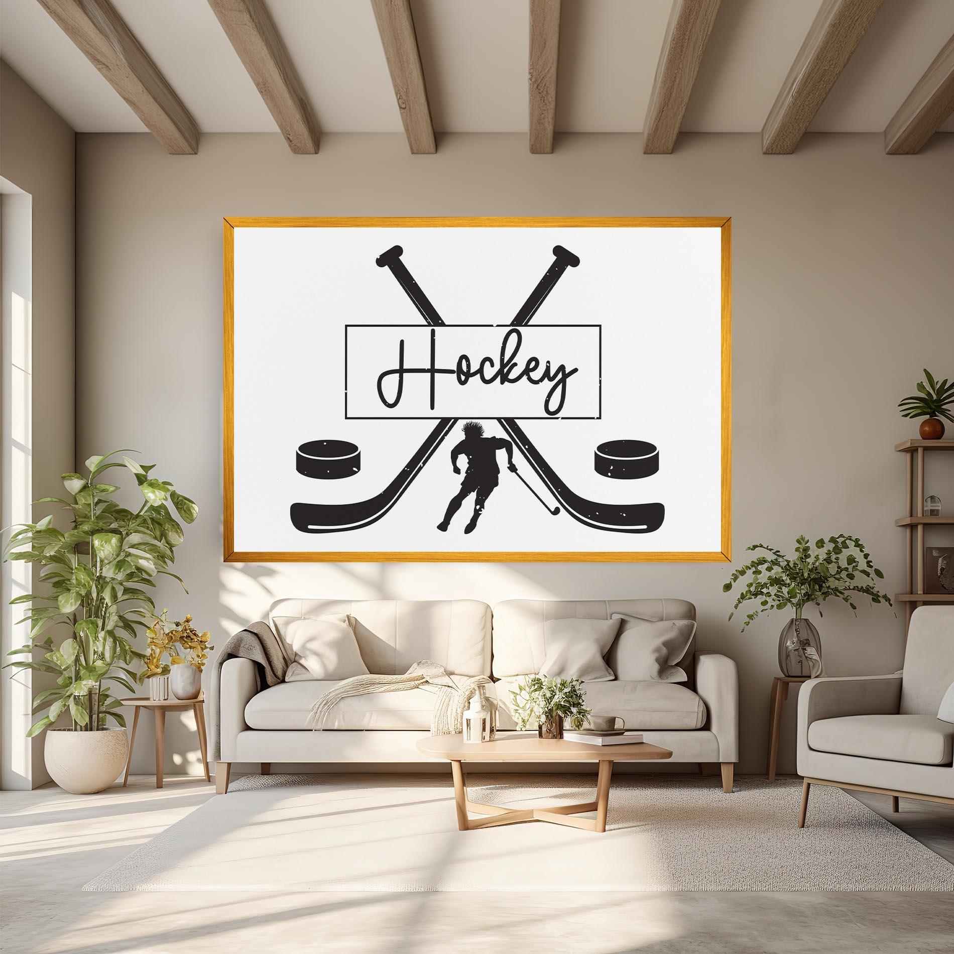 Tablou Canvas Hockey Stick mockup 6