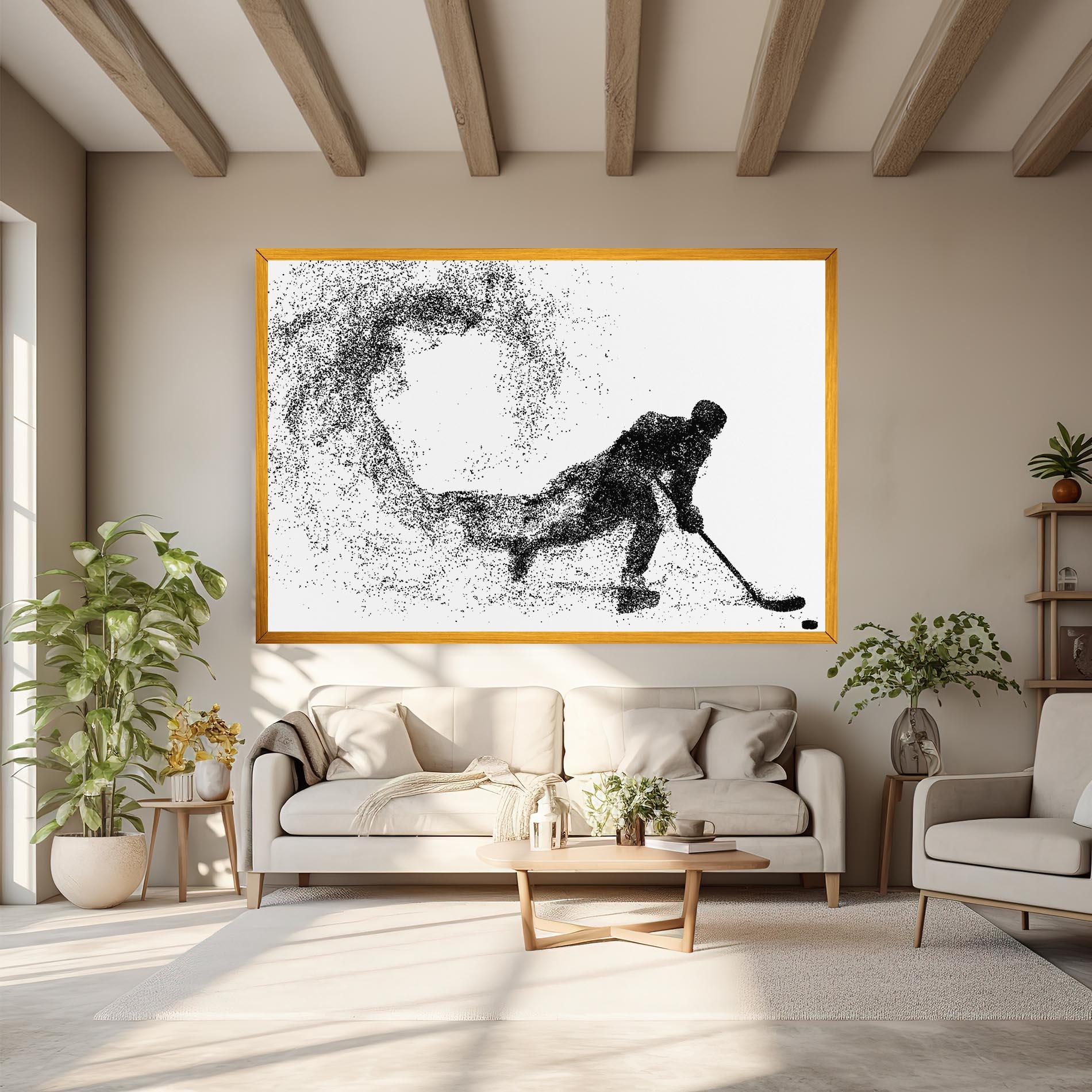 Tablou Canvas Playing Hockey mockup 6